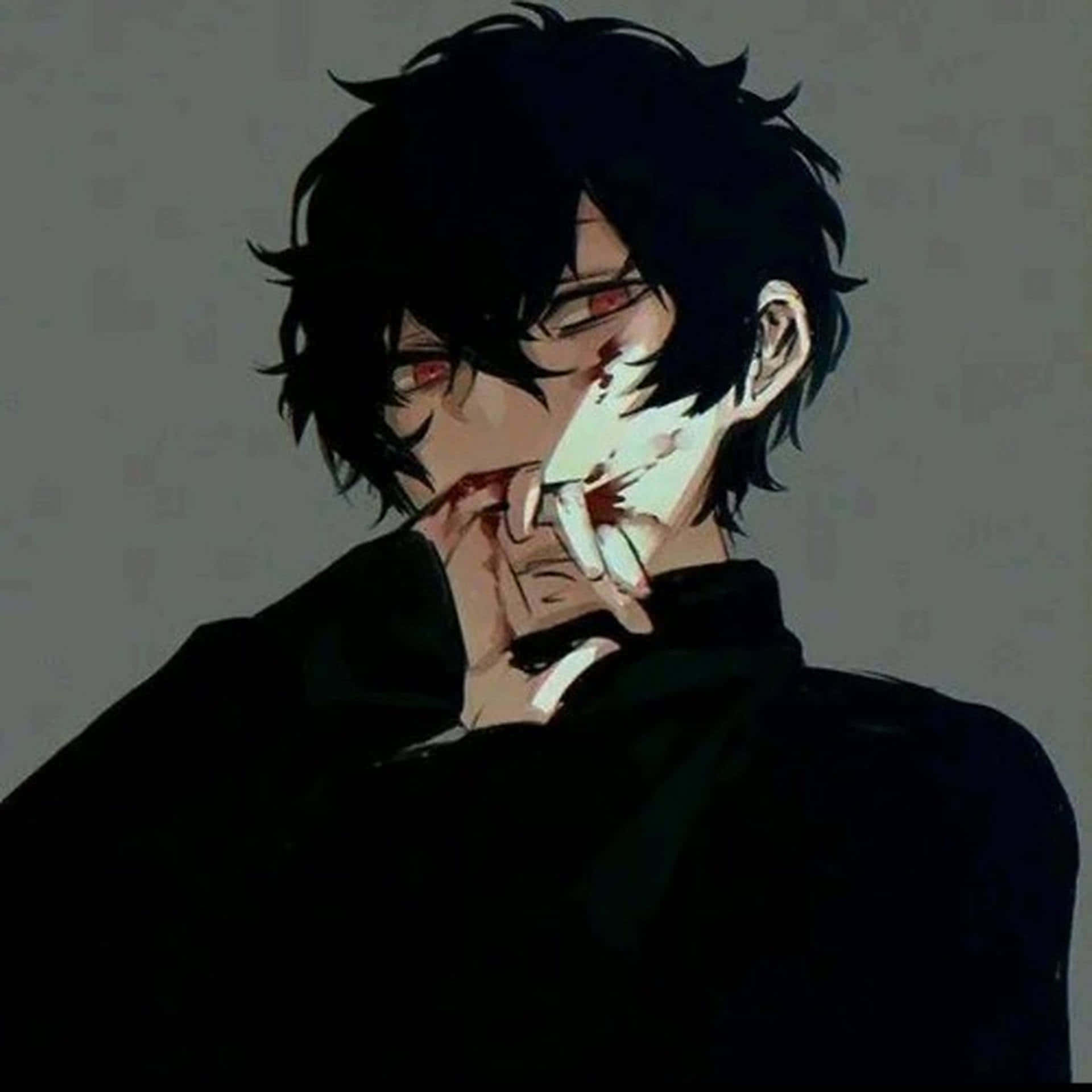 피 묻은 입의 뱀파이어 소년 PFP 배경화면