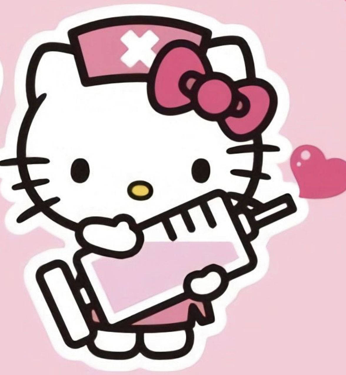간호사 헬로 키티 PFP 배경화면
