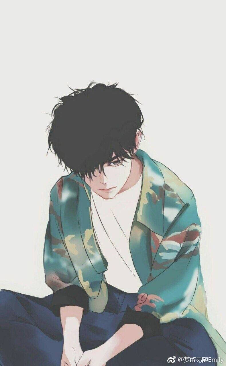 귀여운 애니 PFP 이모 남자 배경화면