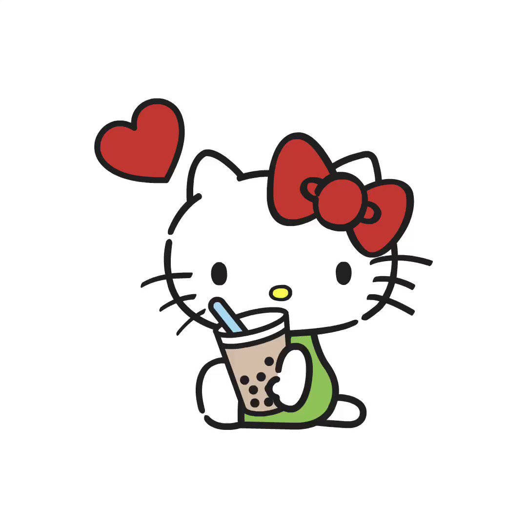 밀크티 헬로키티 PFP 배경화면