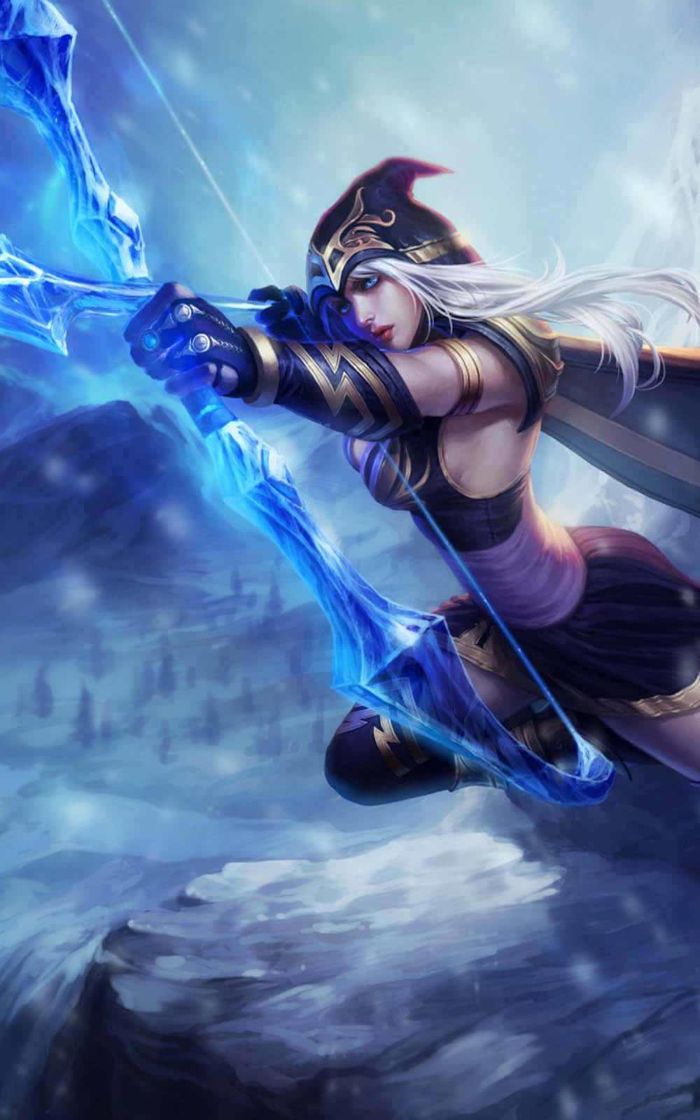 Pixel 3 League Of Legends 배경 및 애쉬 배경화면