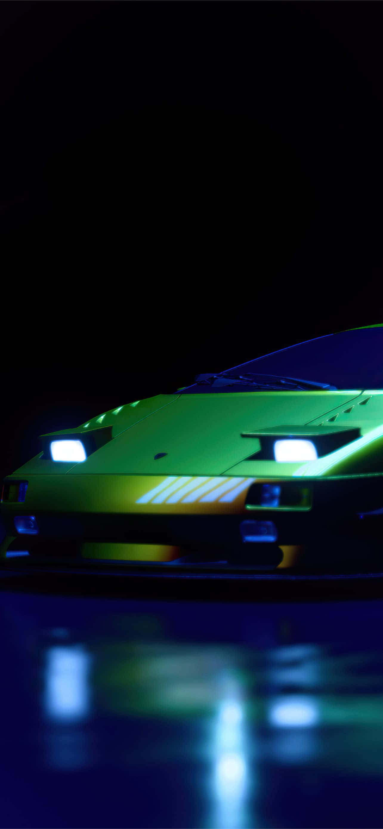 Pixel 3 Need For Speed 배경화면 진한 노란색 람보르기니 배경화면