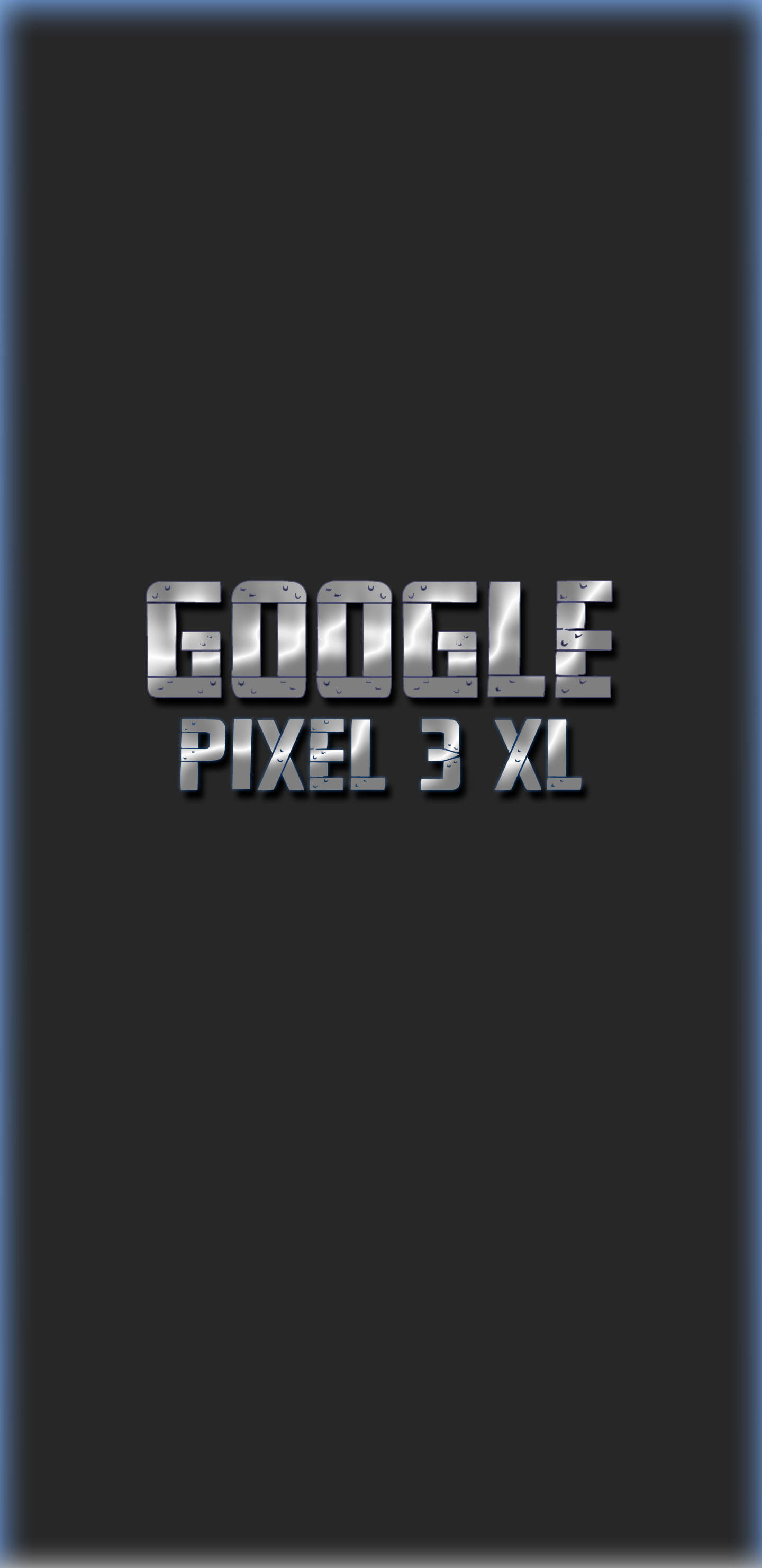 Pixel 3 XL 메탈 로고 배경화면