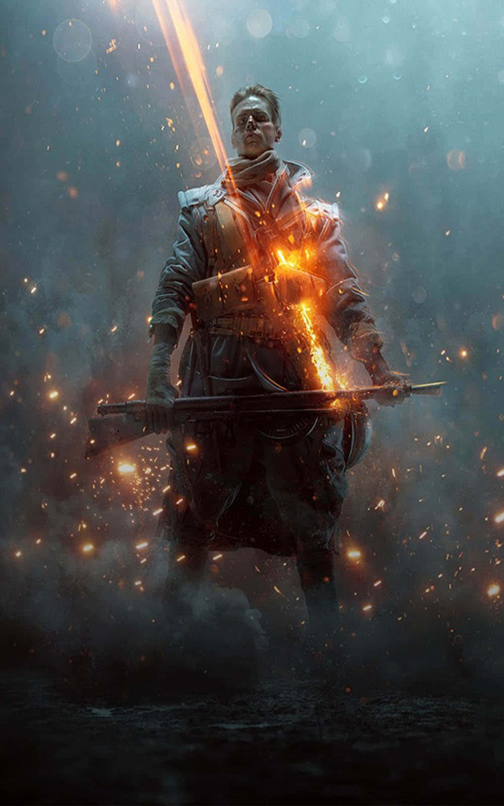 Pixel 3XL Battlefield 1 배경화면 총을 든 병사 배경화면