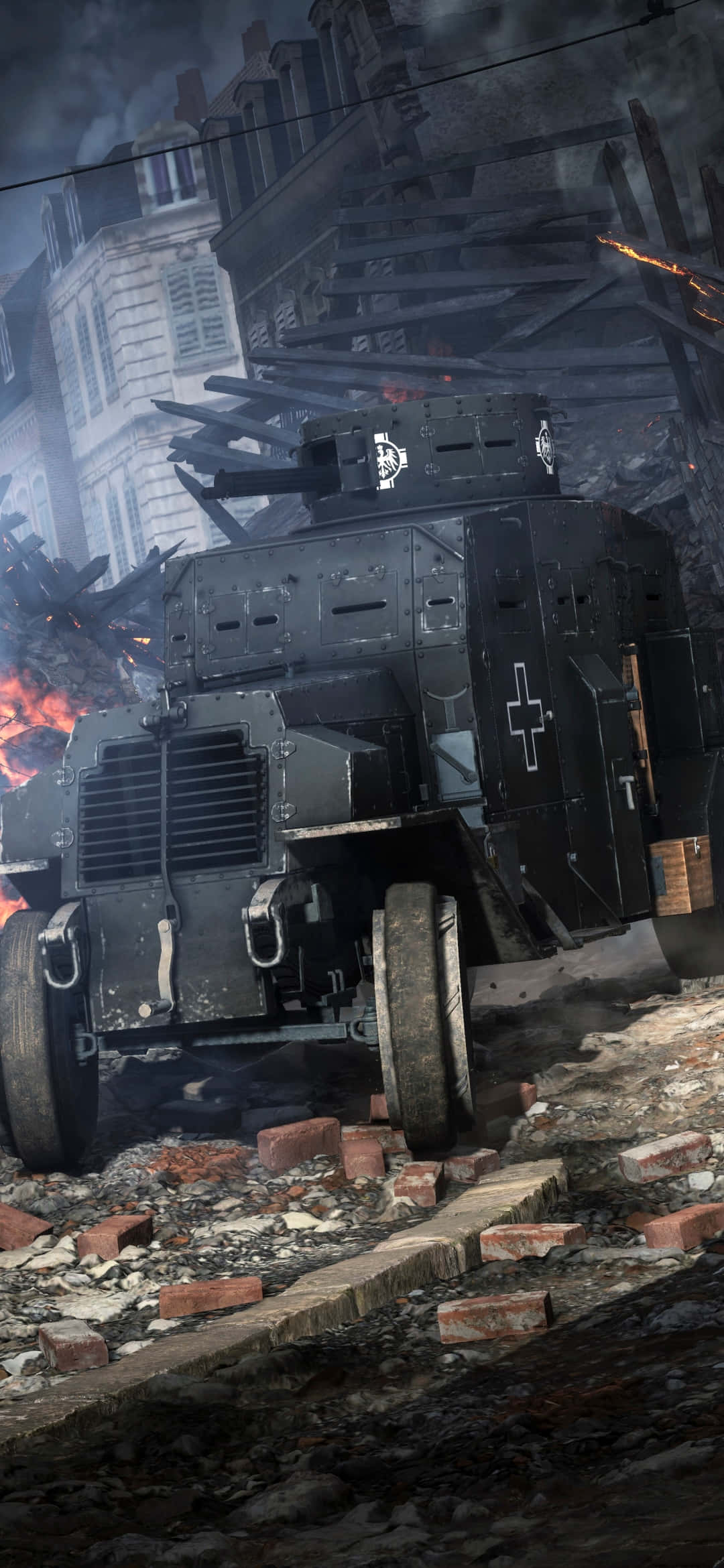 Pixel 3xl Battlefield 1 배경 독일 장갑차 배경화면