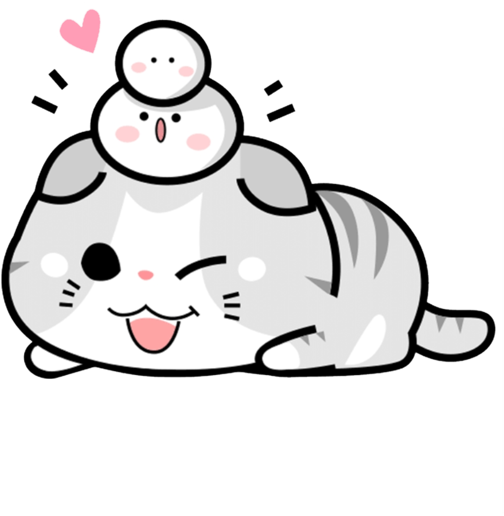 귀여운 고양이와 물개 친구들.PNG 배경화면
