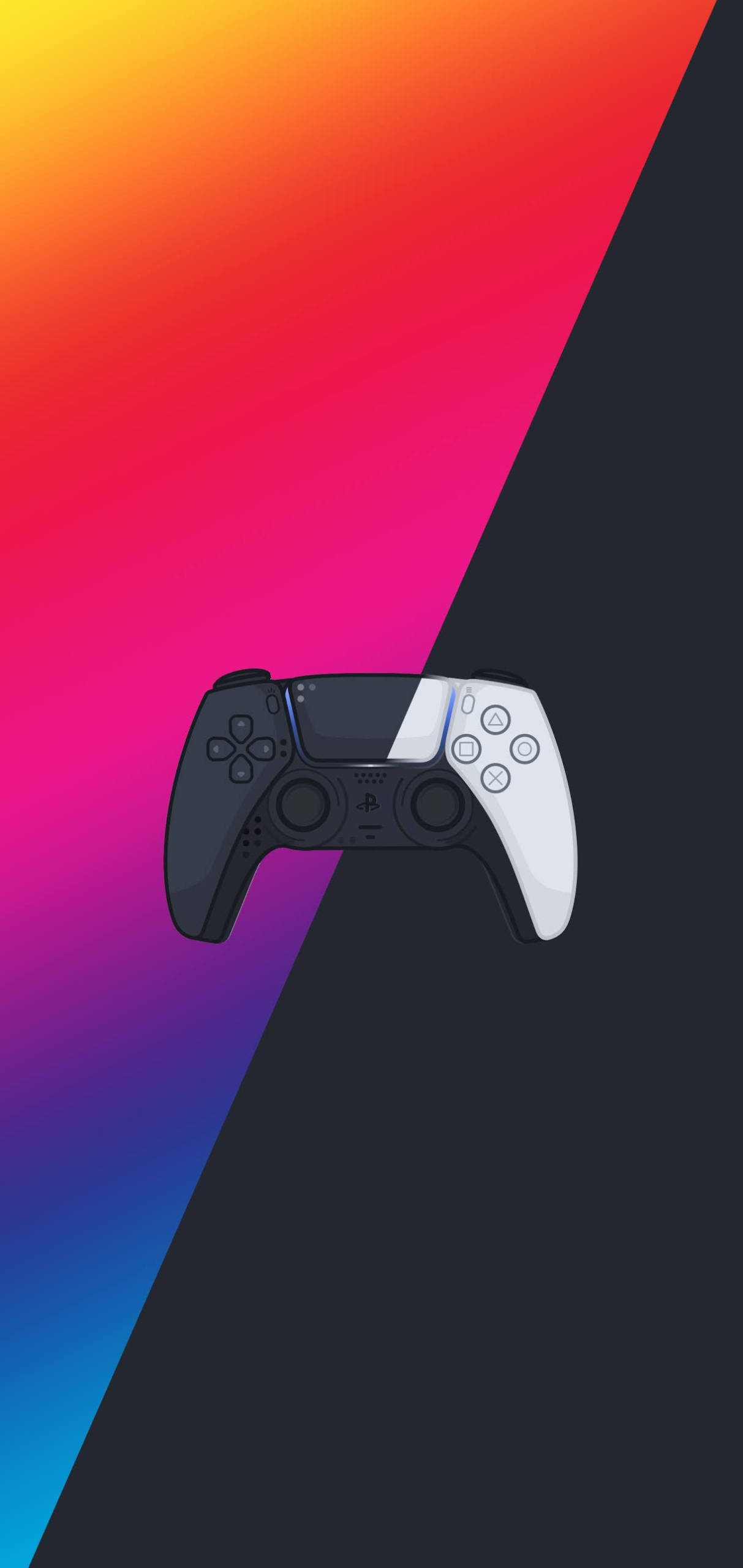 그라데이션 디지털 PS5 아트워크 배경화면