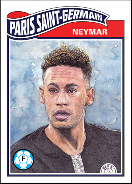 네이마르 PSG 초상화 카드 배경화면