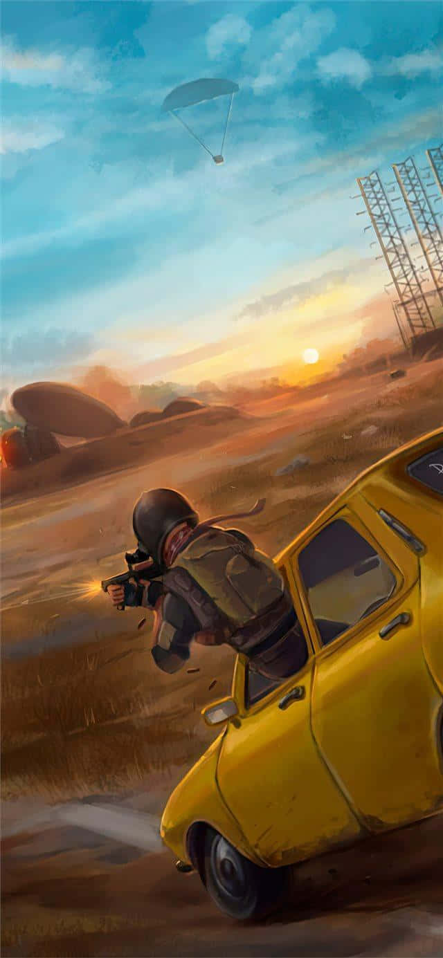 PUBG 캐릭터 디지털 페인팅 아이폰 배경화면