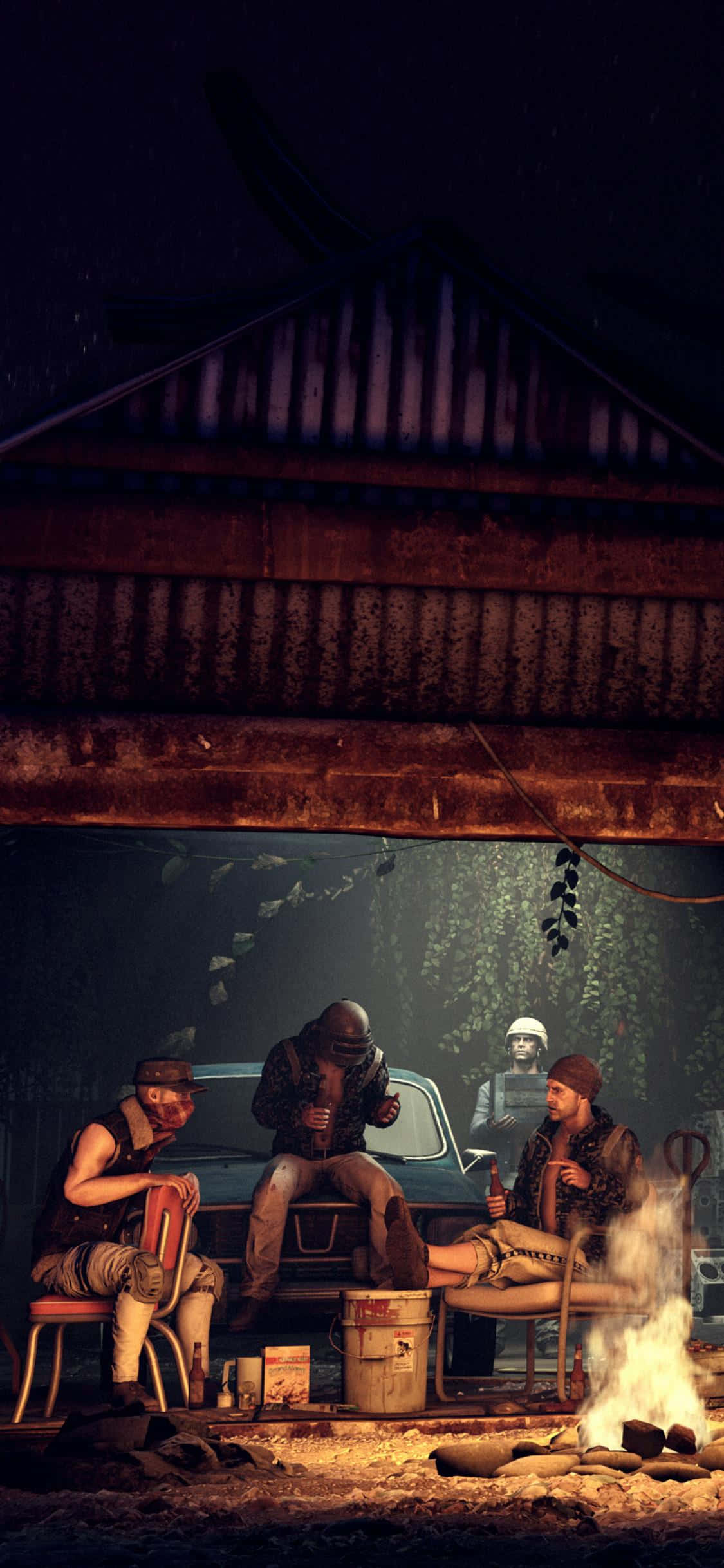 저녁 파티 PUBG 아이폰 배경화면