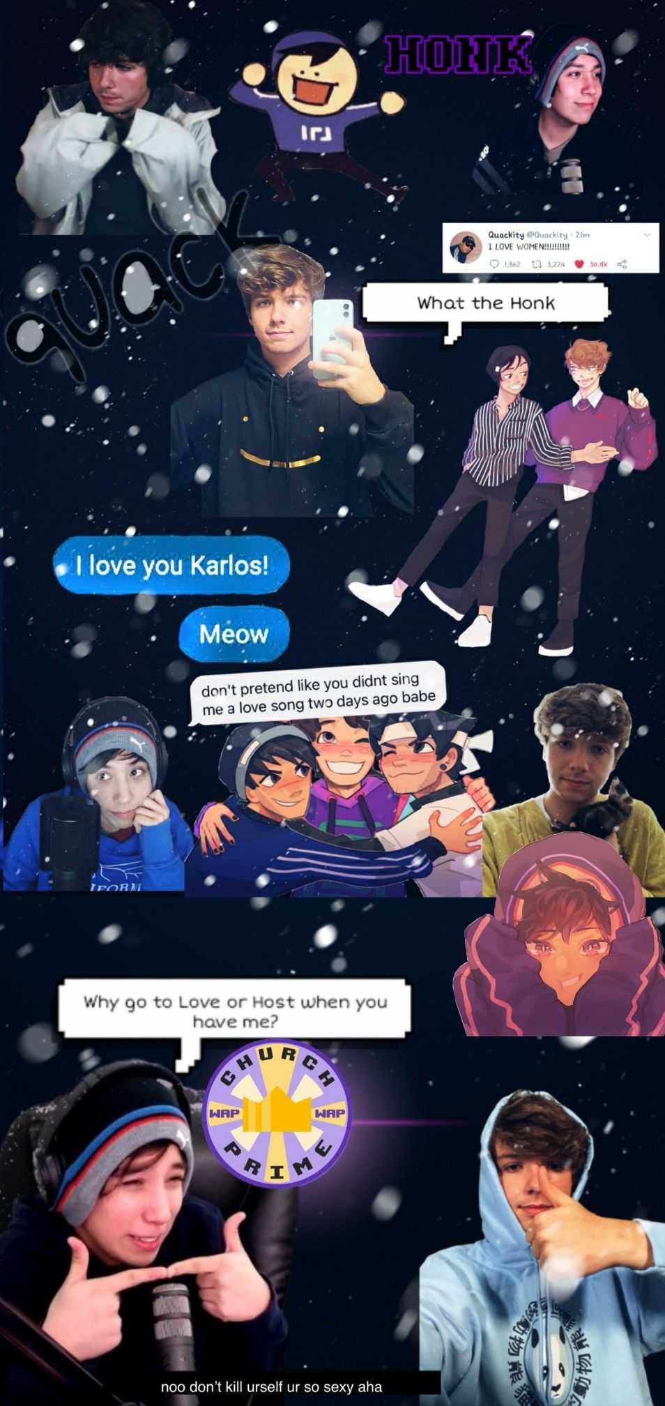 Quackity의 애니메이션 사진 배경화면