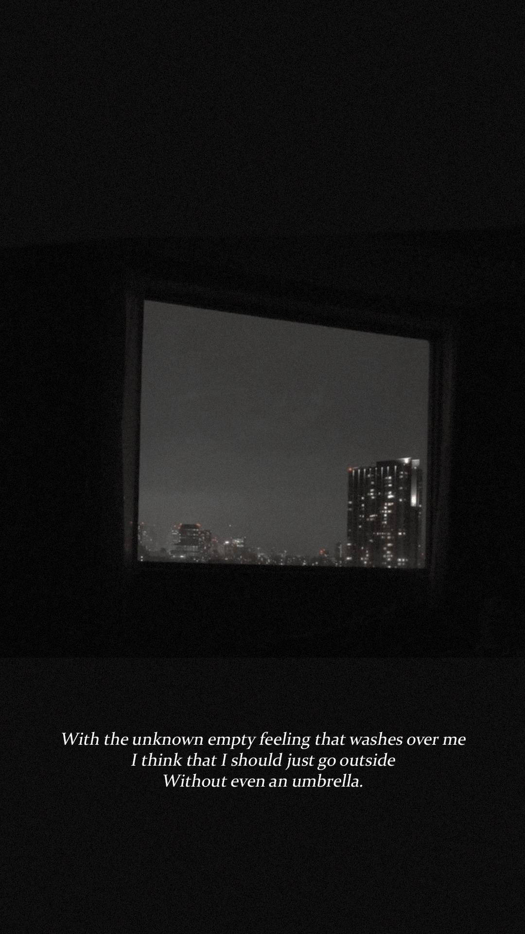 Rain By BTS 블랙 에스테틱 배경화면