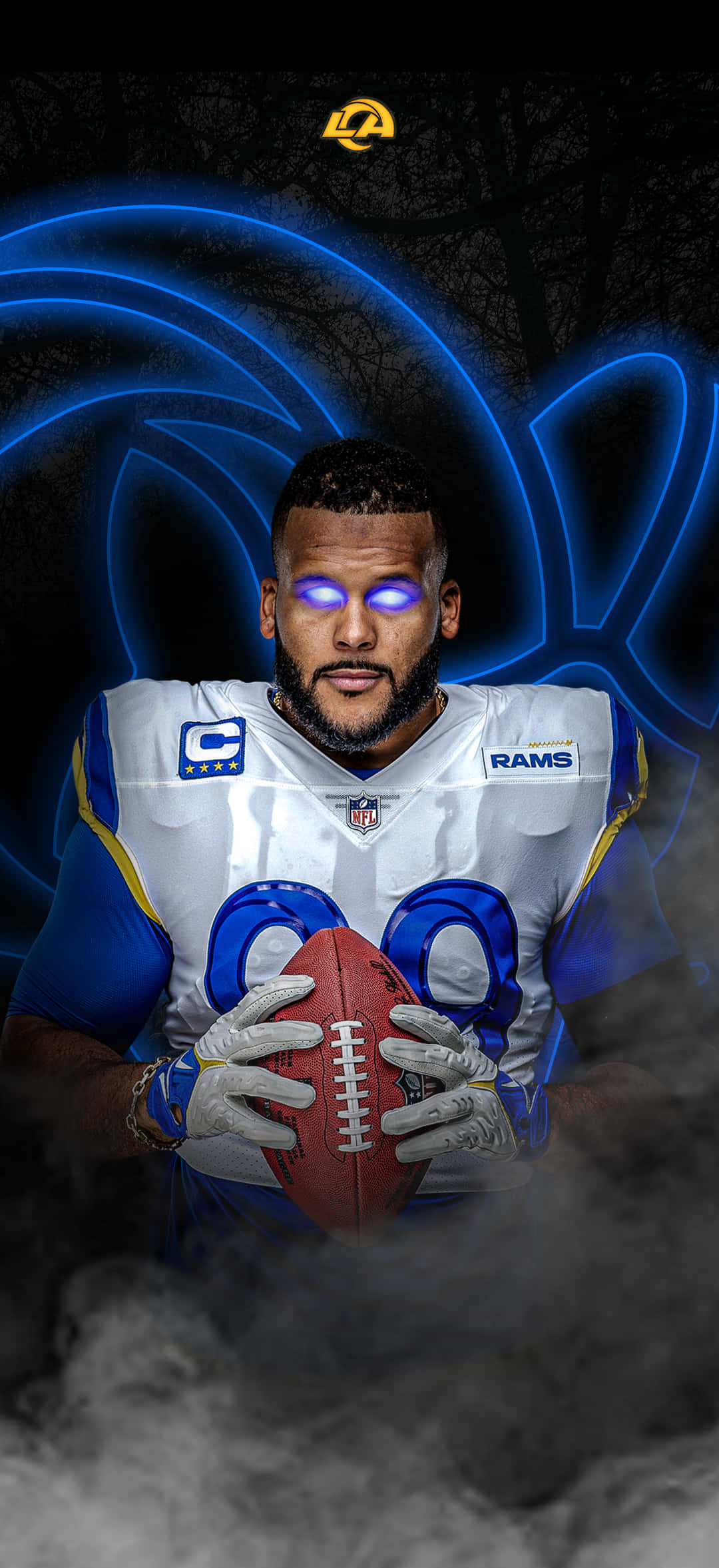 Rams 아이폰을 손에 넣고 팀과 함께 어디서나 연결되세요! 배경화면