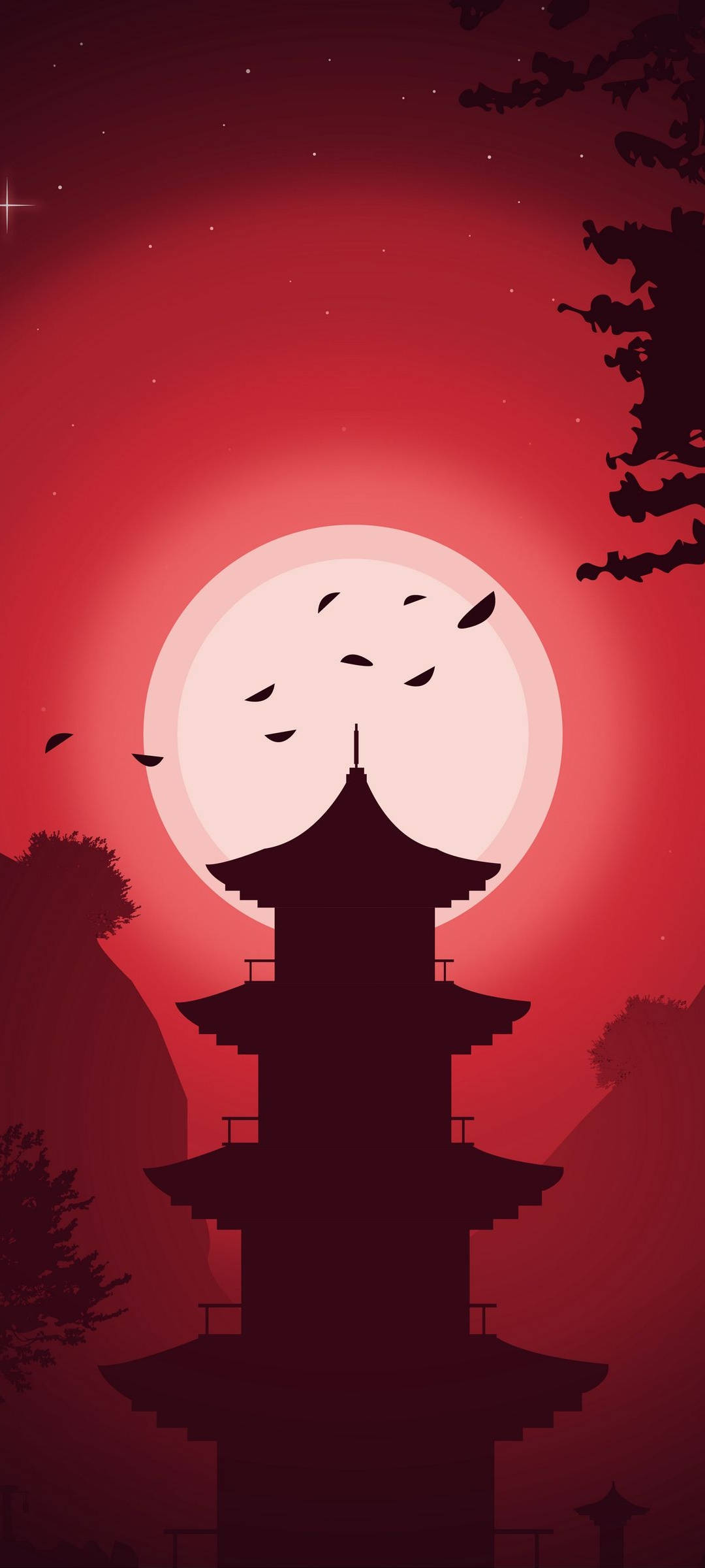 Redmi Note 10 탑 실루엣 배경화면