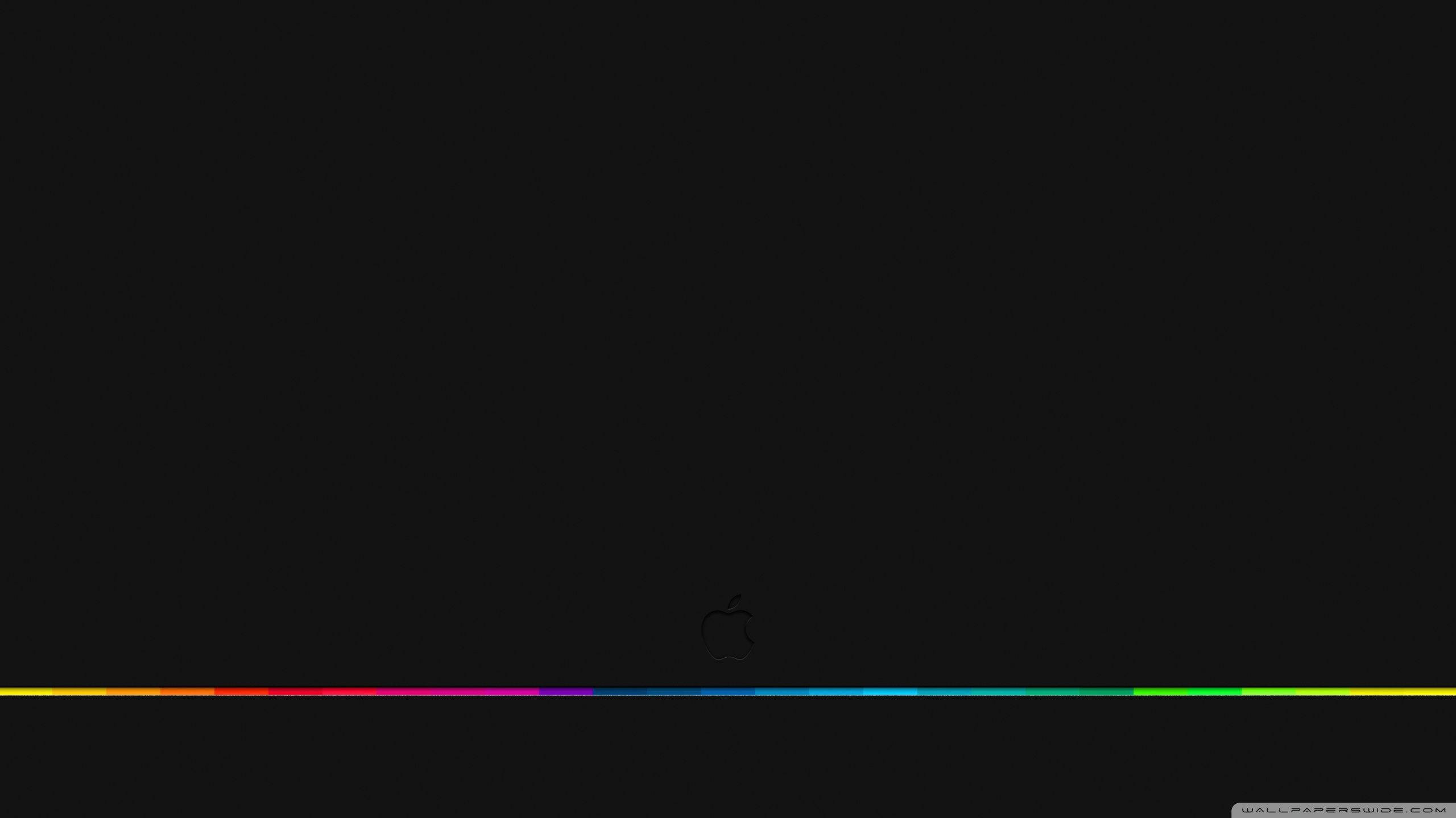 RGB 4K 라인 애플 로고 배경화면