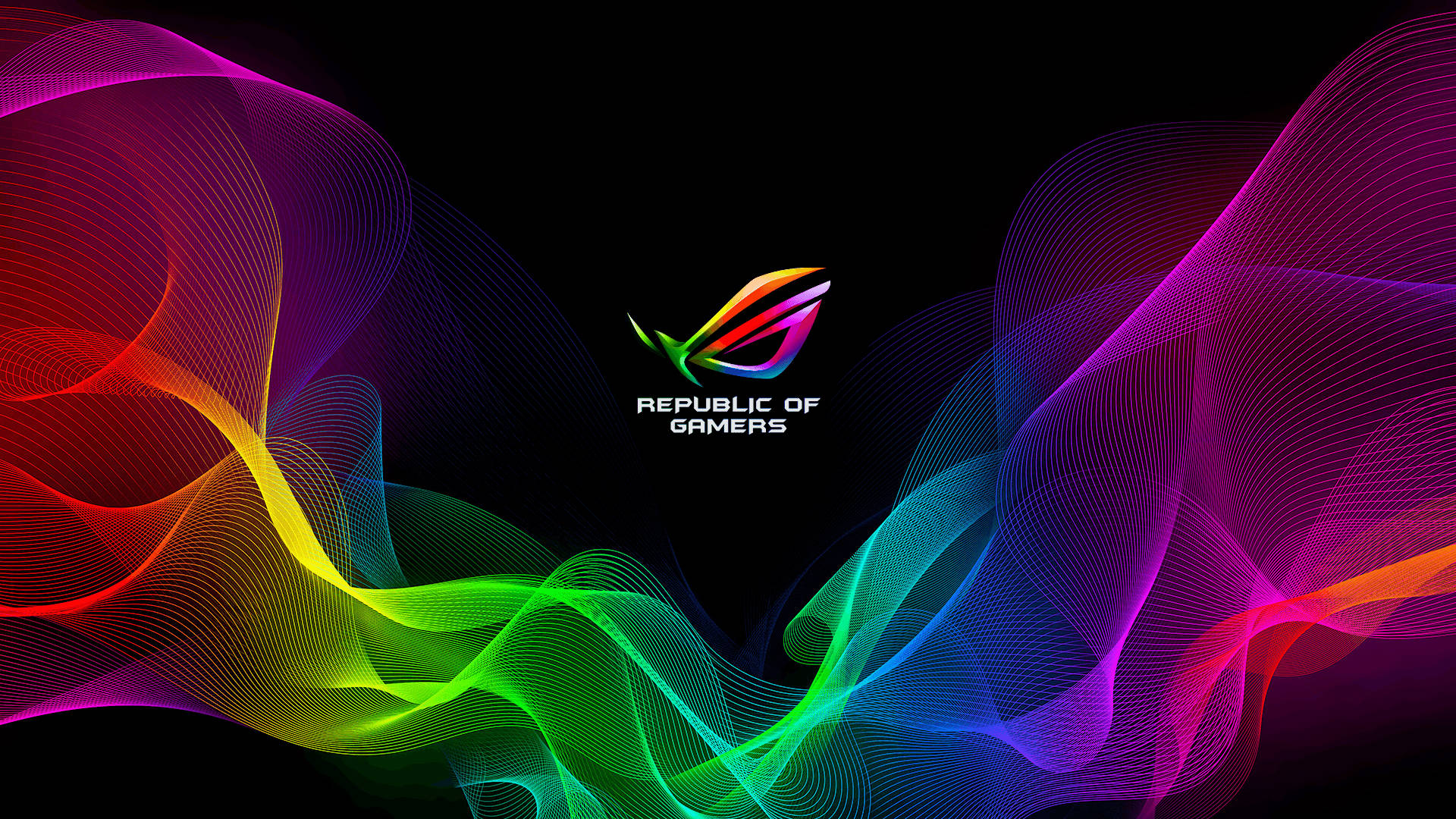 ROG 로고 RGB 4K 배경화면