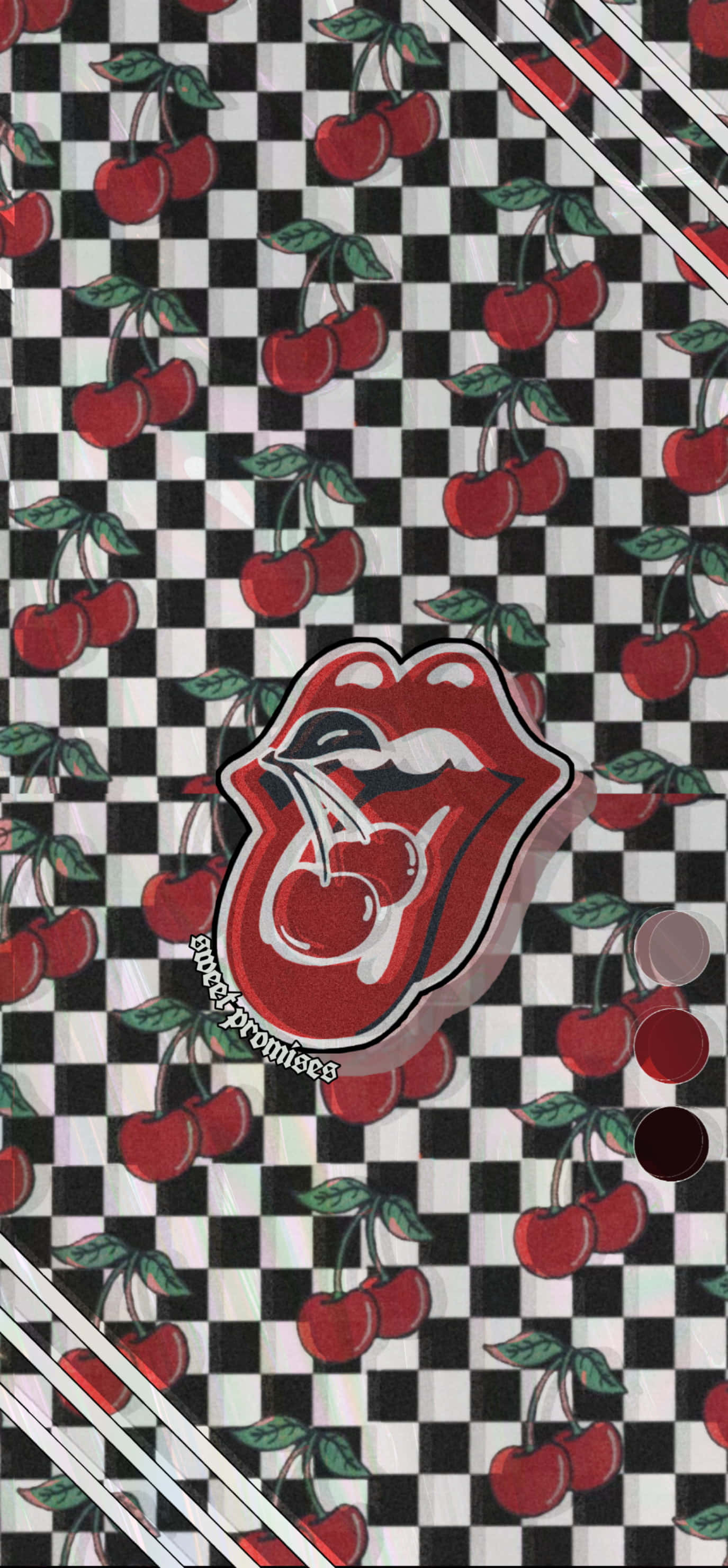 rolling stones 체리 체크 체크 체크 배경화면