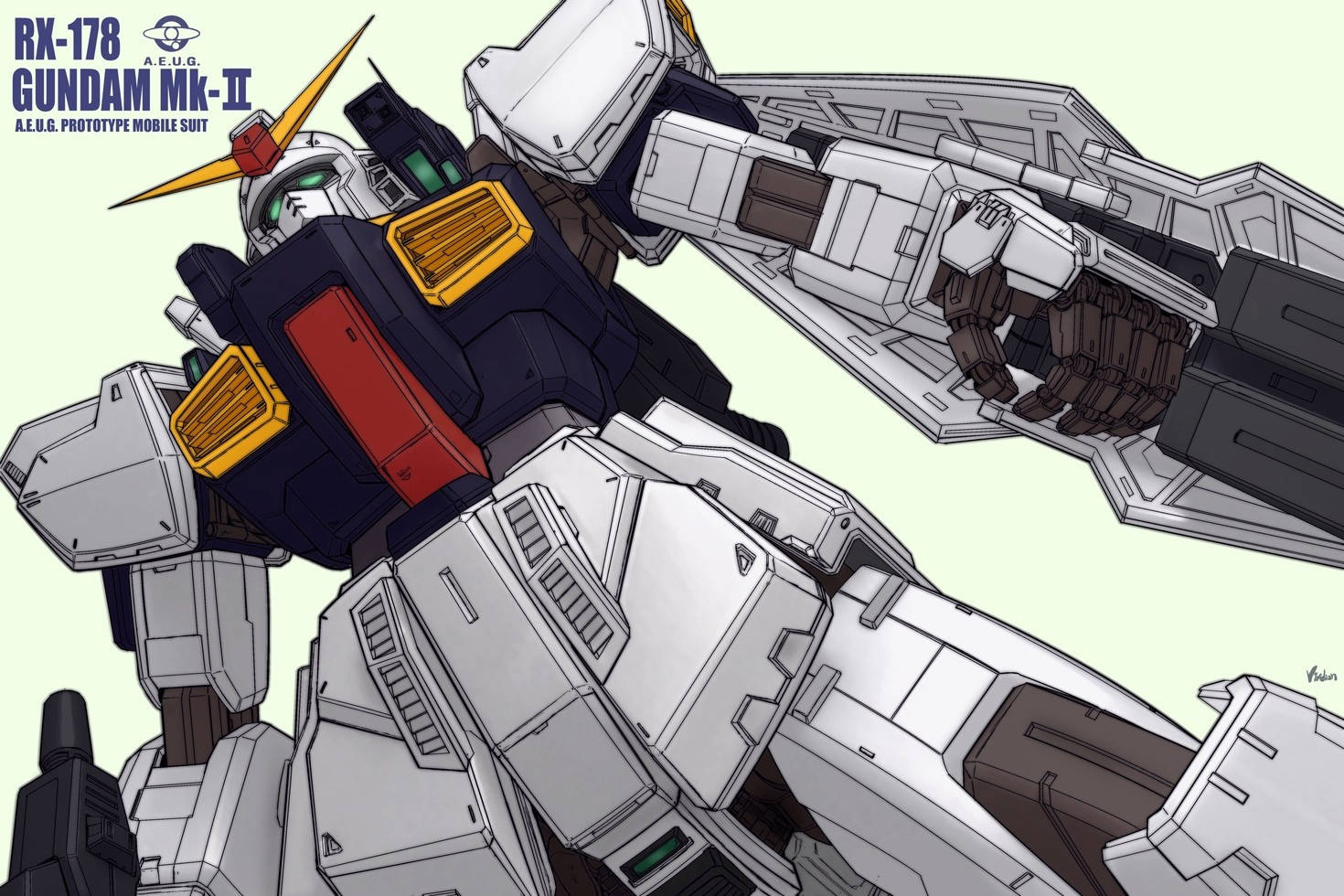 RX-178 모빌 슈트 건담 — 건담 배경화면