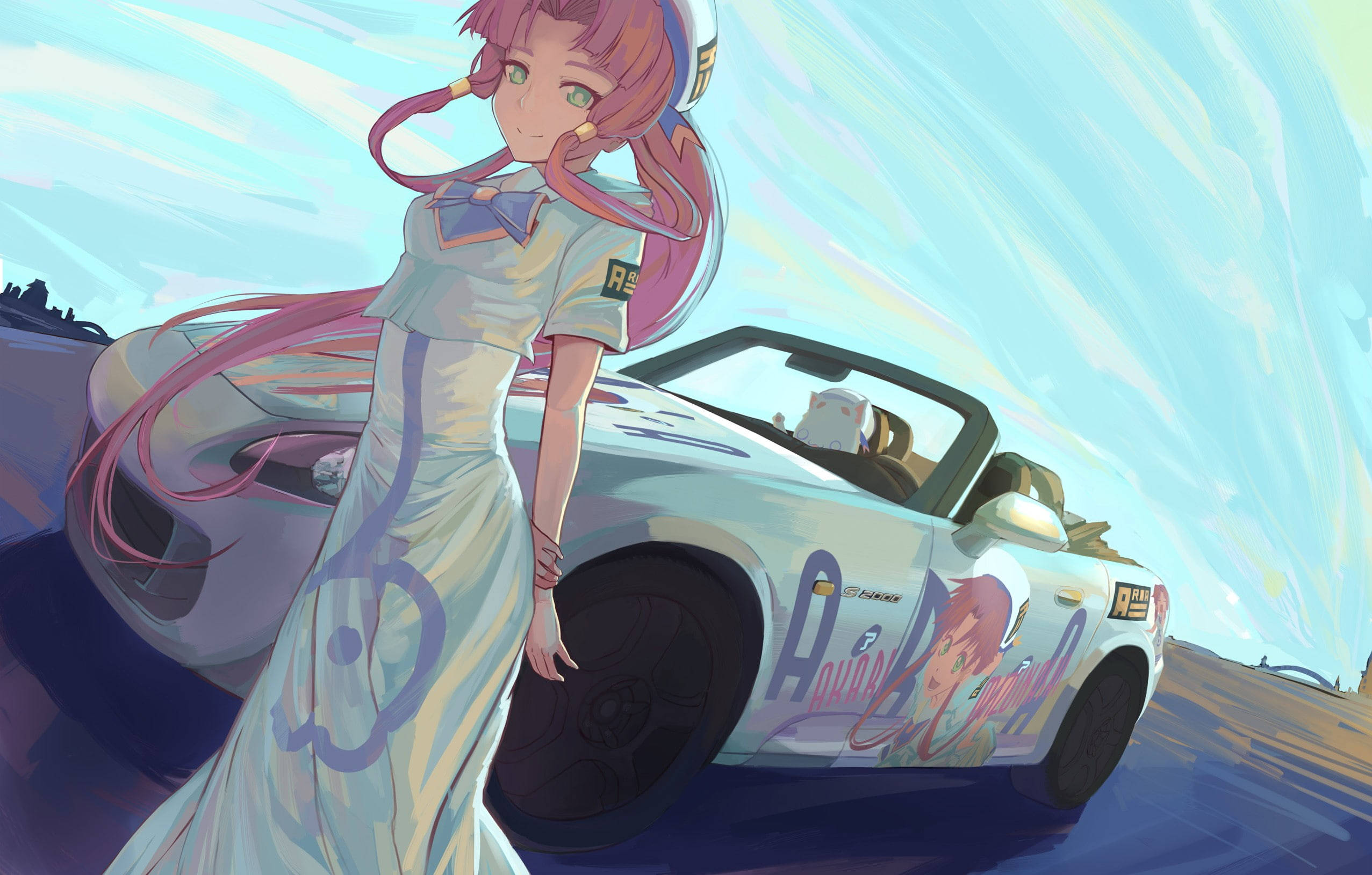 혼다 S2000 애니메이션 자동차 배경화면