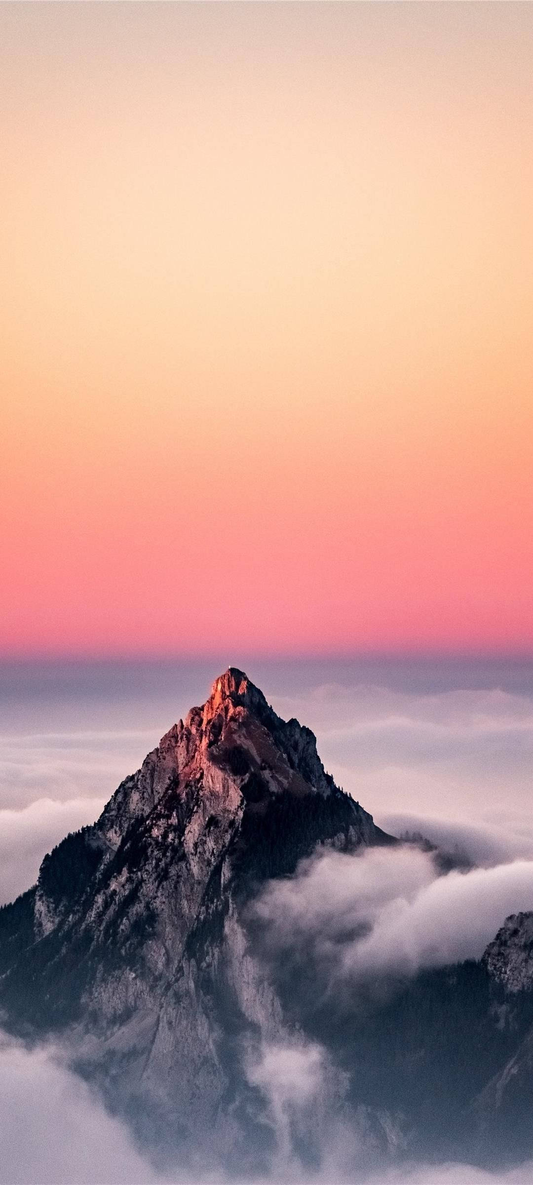 Samsung A71 산 정상 배경화면