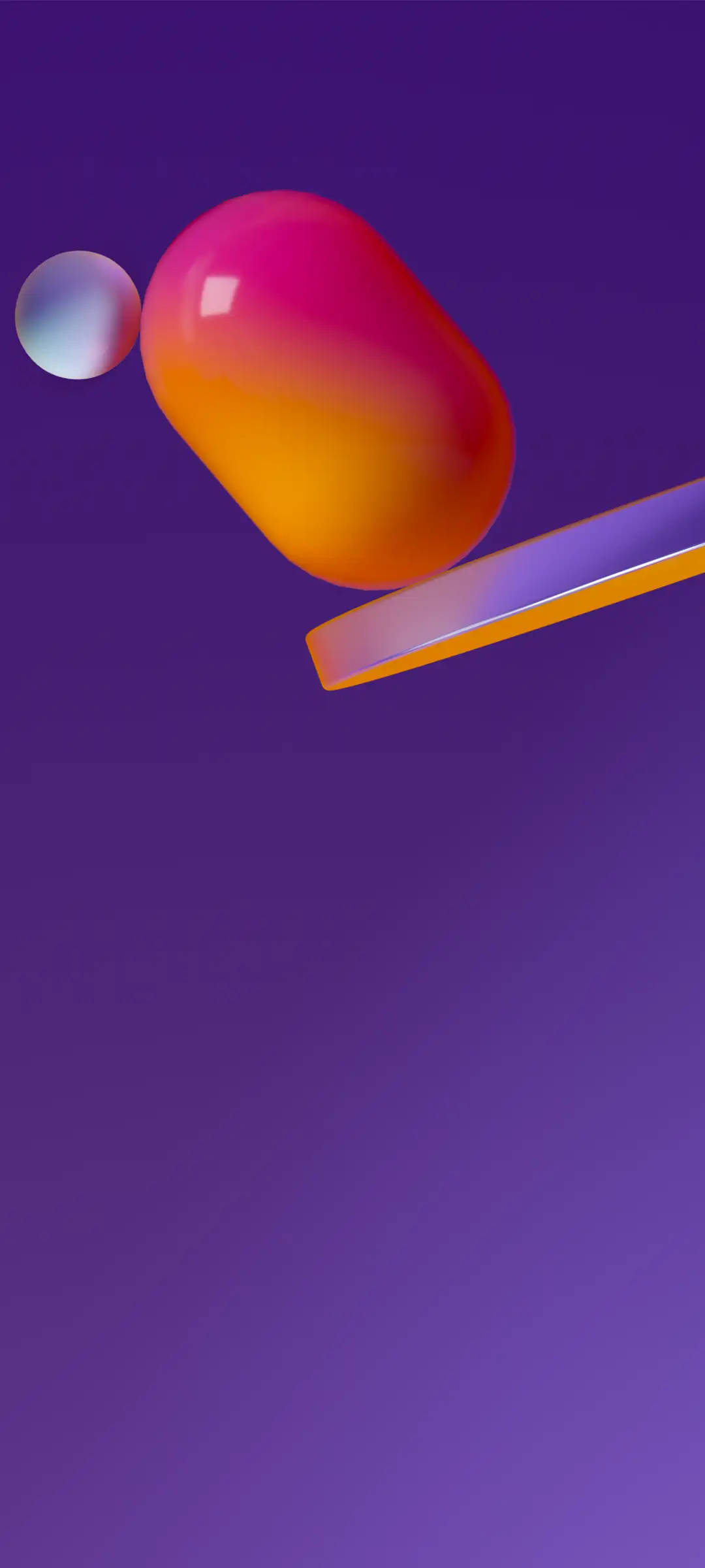 Samsung M21 3D 알약 배경화면