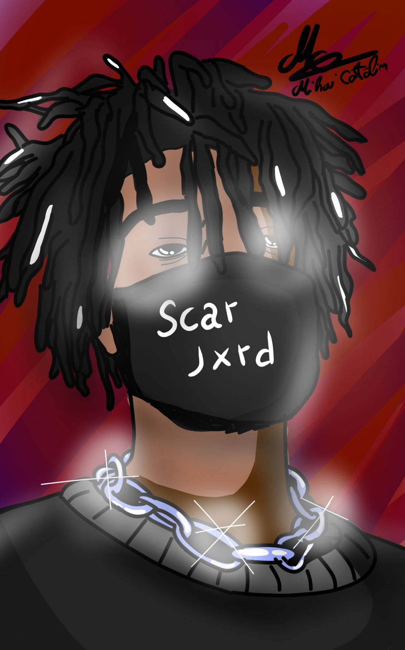 Scarlxrd Red Fan Art 배경화면