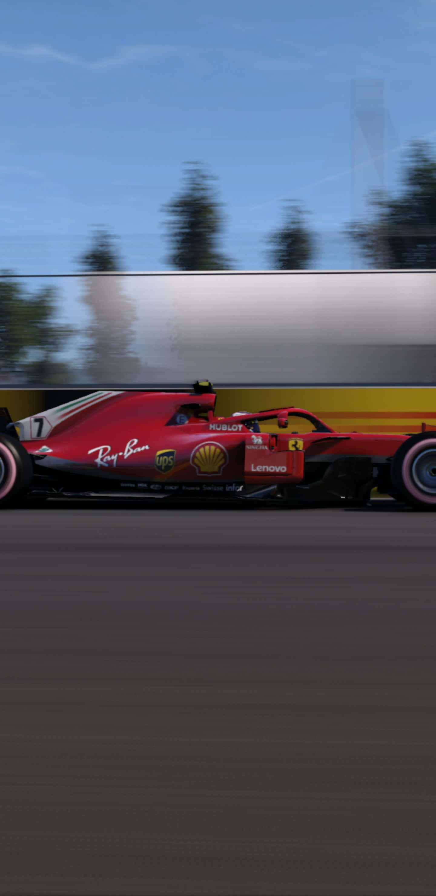 페라리 SF71H 레이싱카 픽셀 3xl F1 2018 배경화면