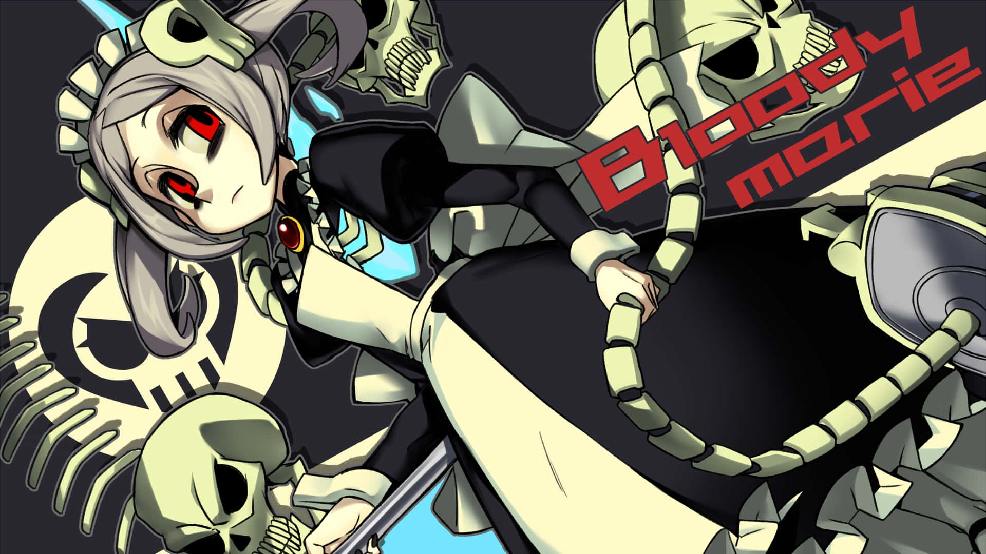 Skullgirls 블러디 마리 배경화면