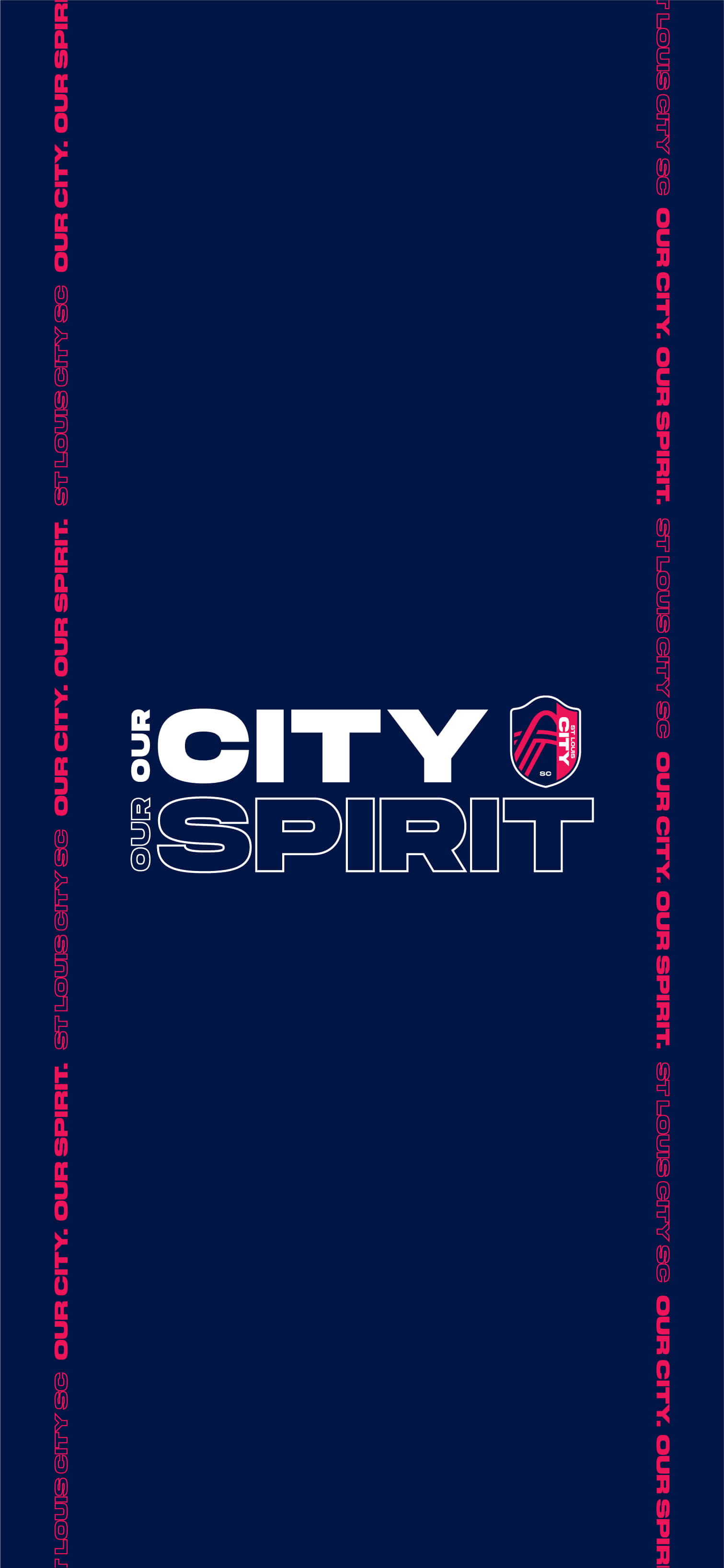 St. Louis City SC Our City Our Spirit 다크 블루 배경화면