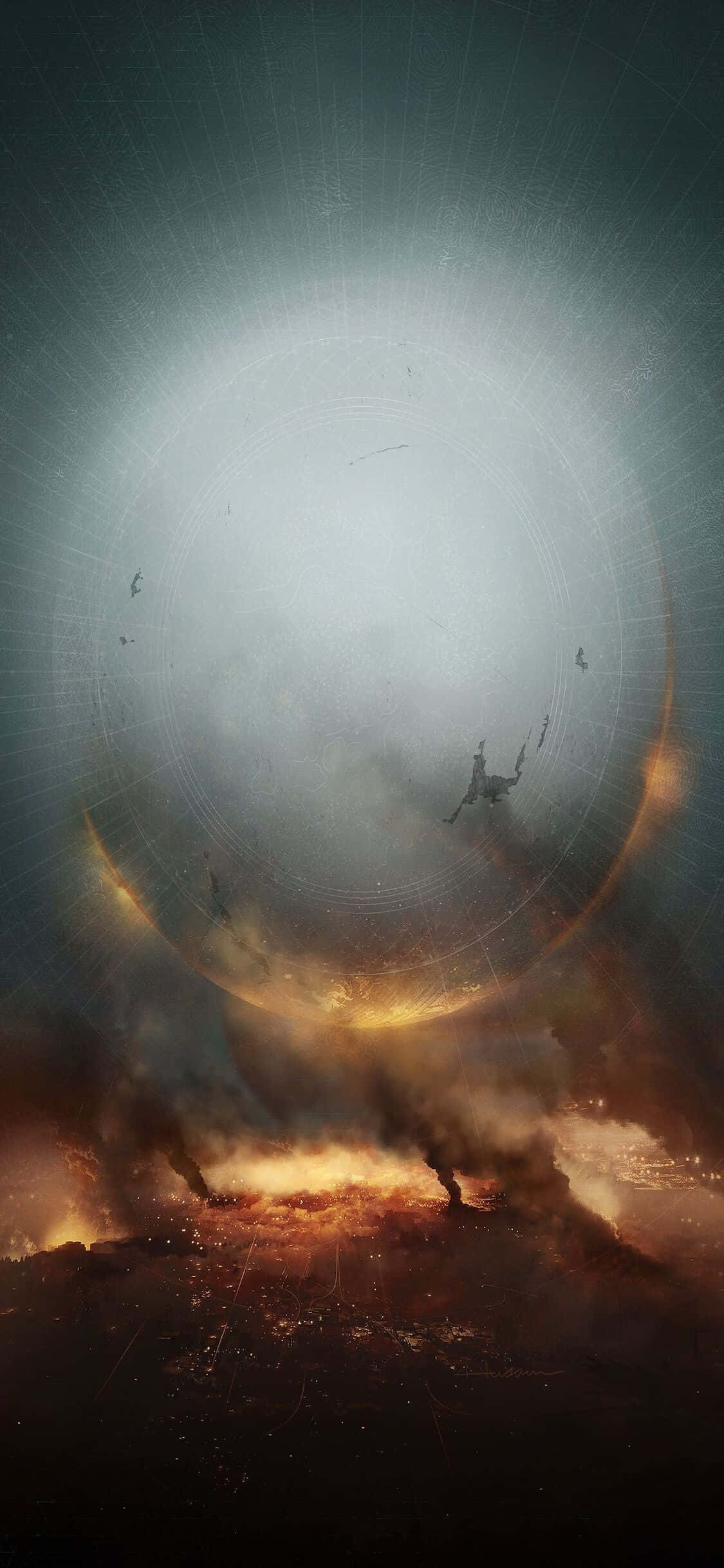 The stunning visuals of Destiny 2 on iPhone Xs 배경화면