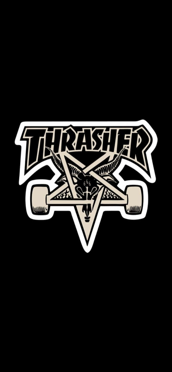 thrasher 로고 스티커 배경화면