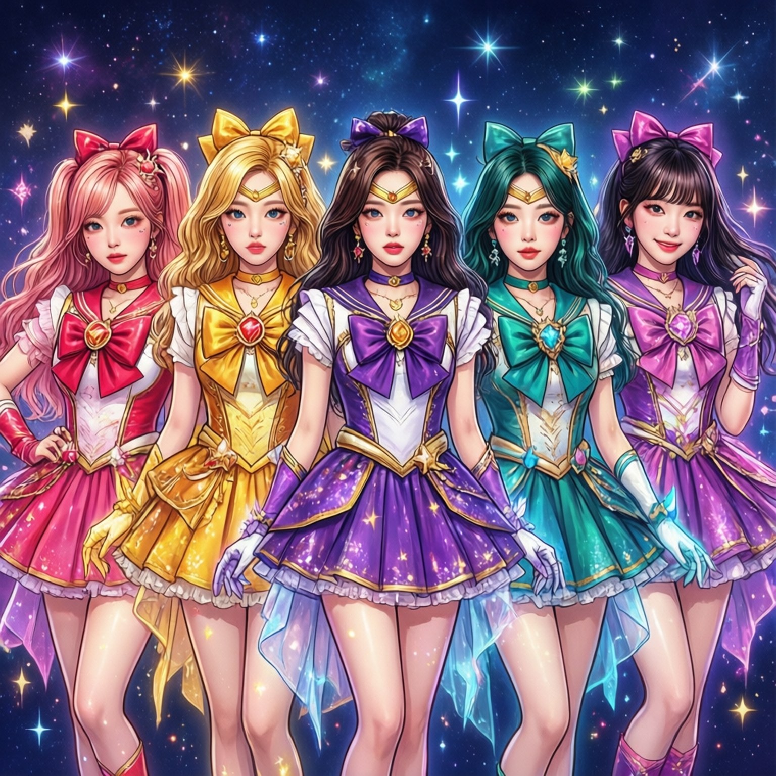 마법소녀 TWICE 배경화면