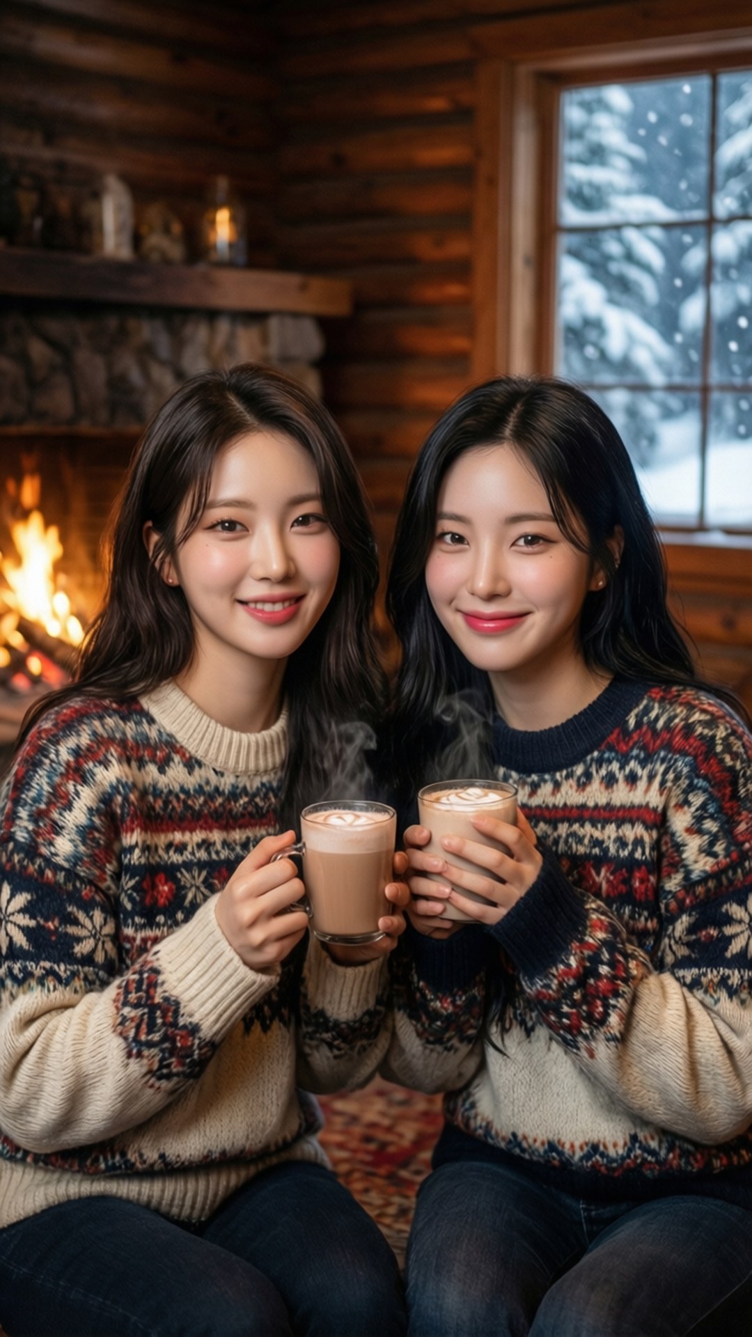 아늑한 겨울 TWICE 배경화면