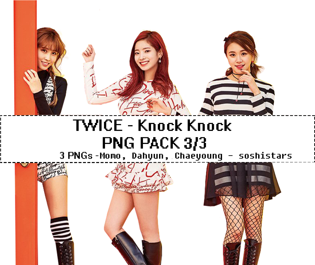 Twice Knock Knock PNG 팩 배경화면