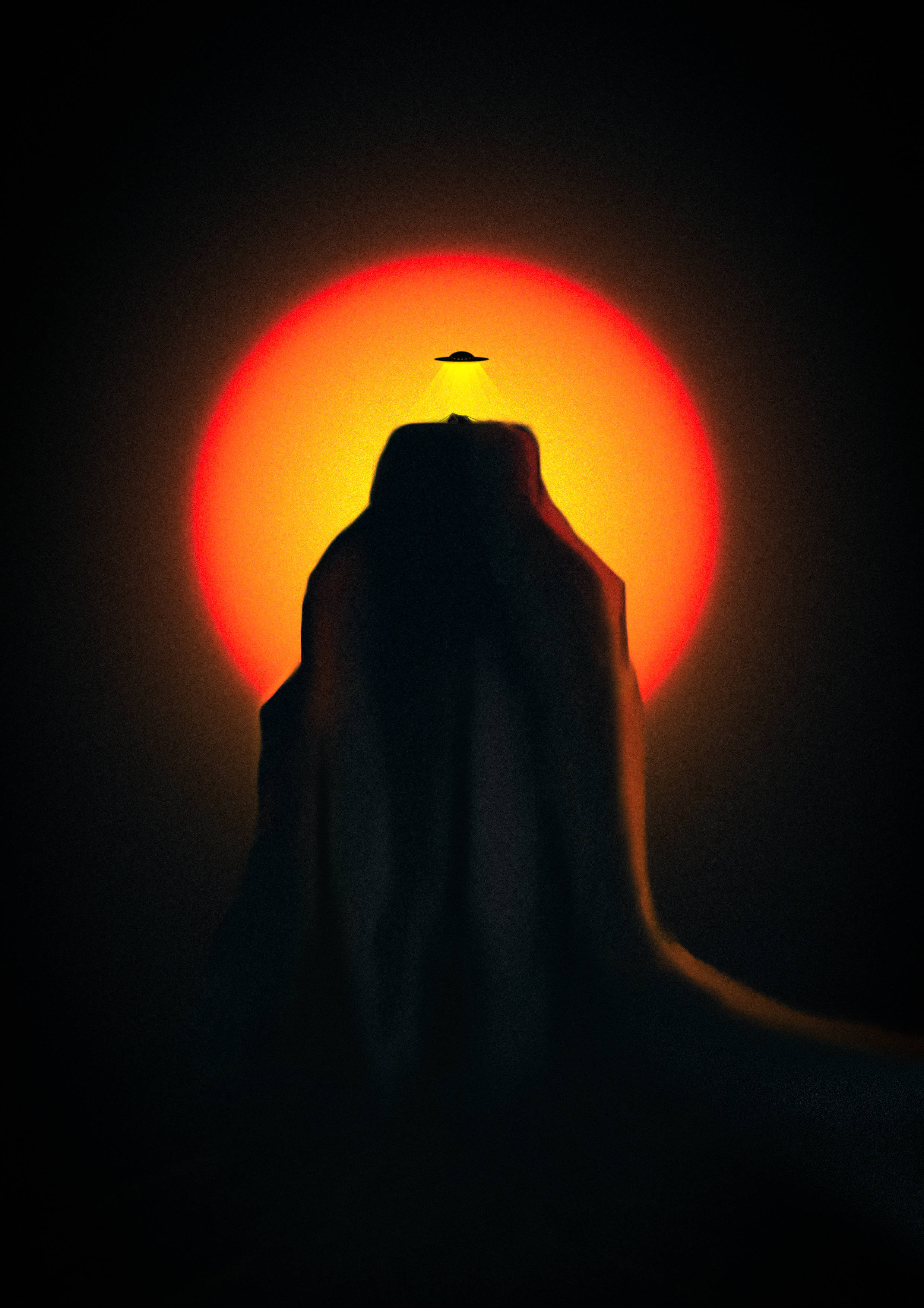 UFO로 밤하늘을 밝히다 배경화면