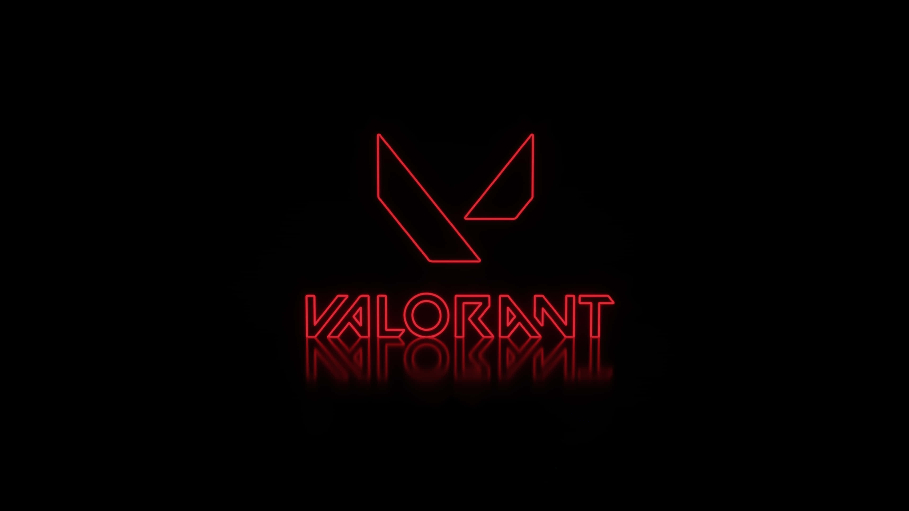 레드 네온 Valorant 데스크탑 배경화면
