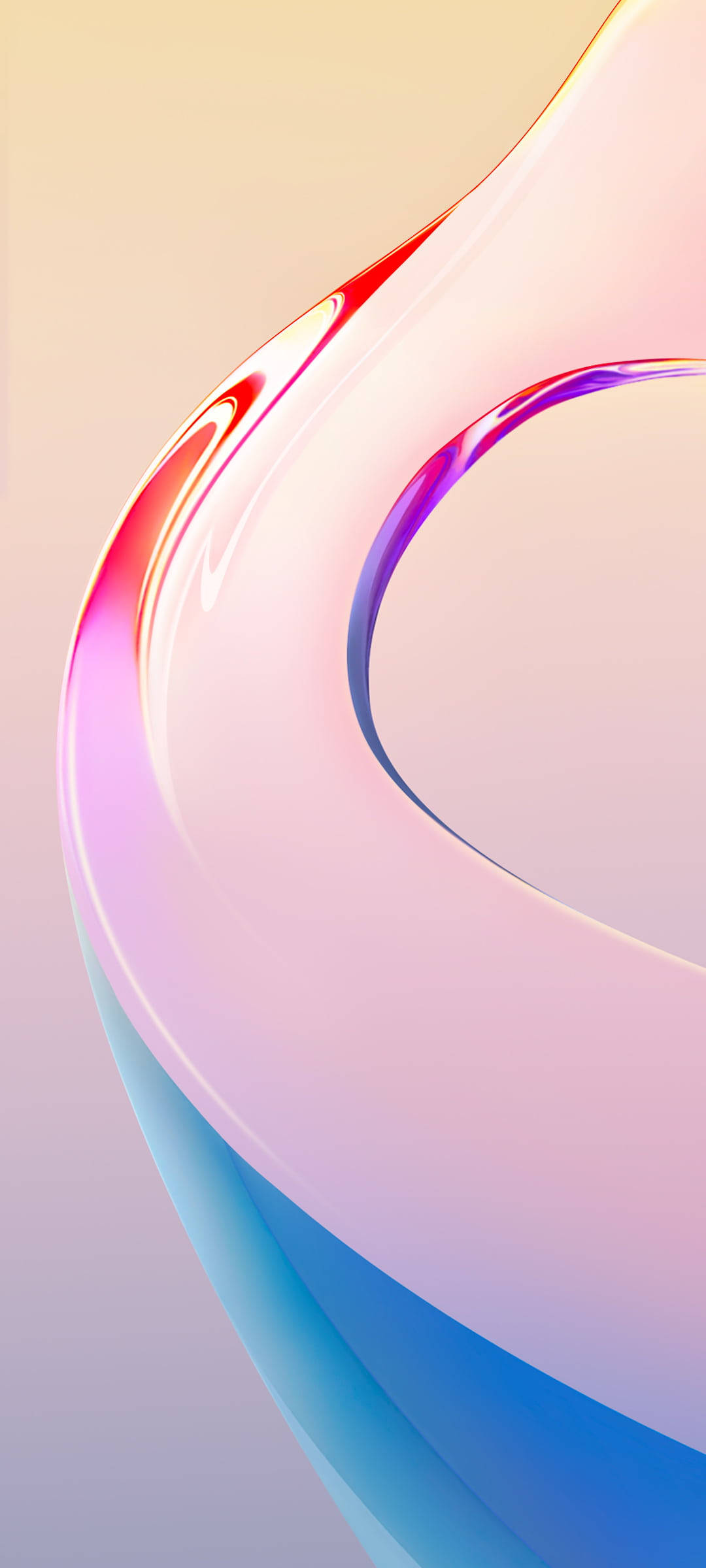 유리 같은 레인보우 Vivo Y20 배경화면
