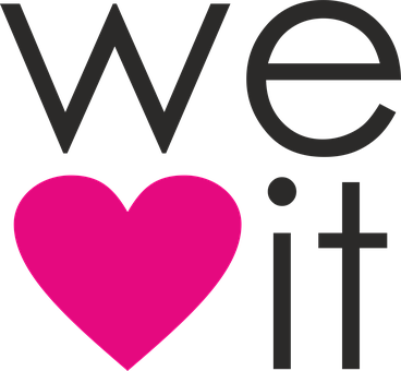 We Heart It 로고 배경화면