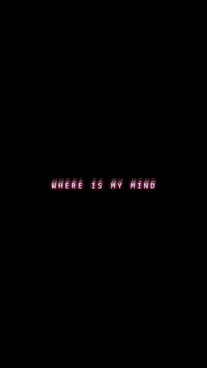 글리치 현상이 있는 Where Is My Mind 그래픽 배경화면