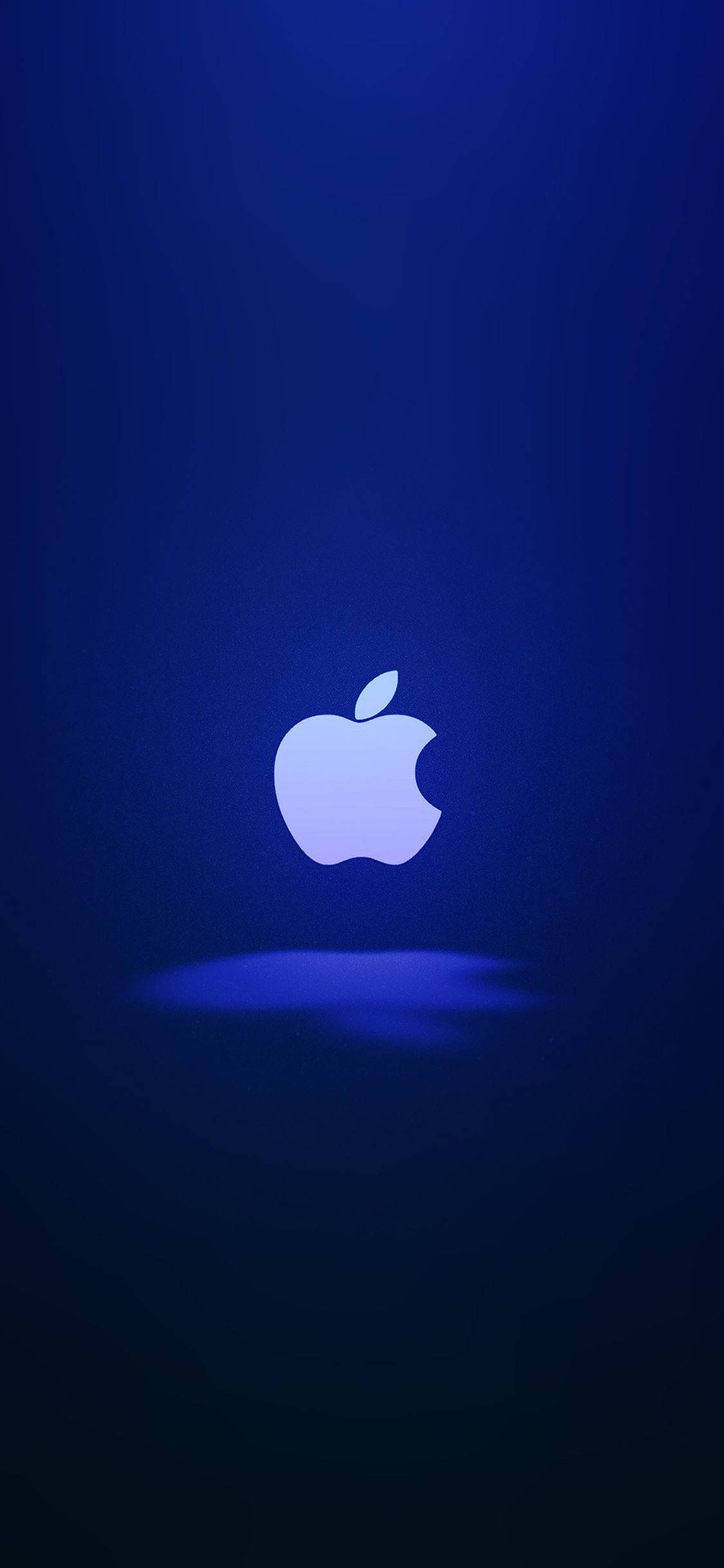 White Lit Apple Logo iPhone 배경화면