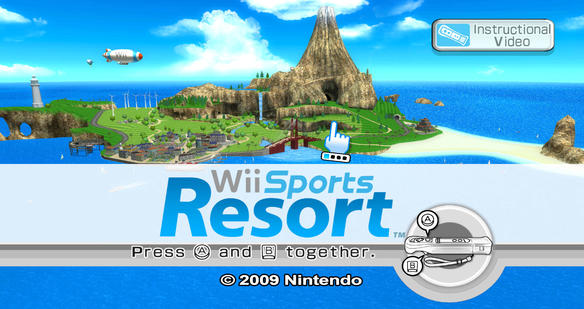 Wii 스포츠 리조트 게임 인트로 배경화면