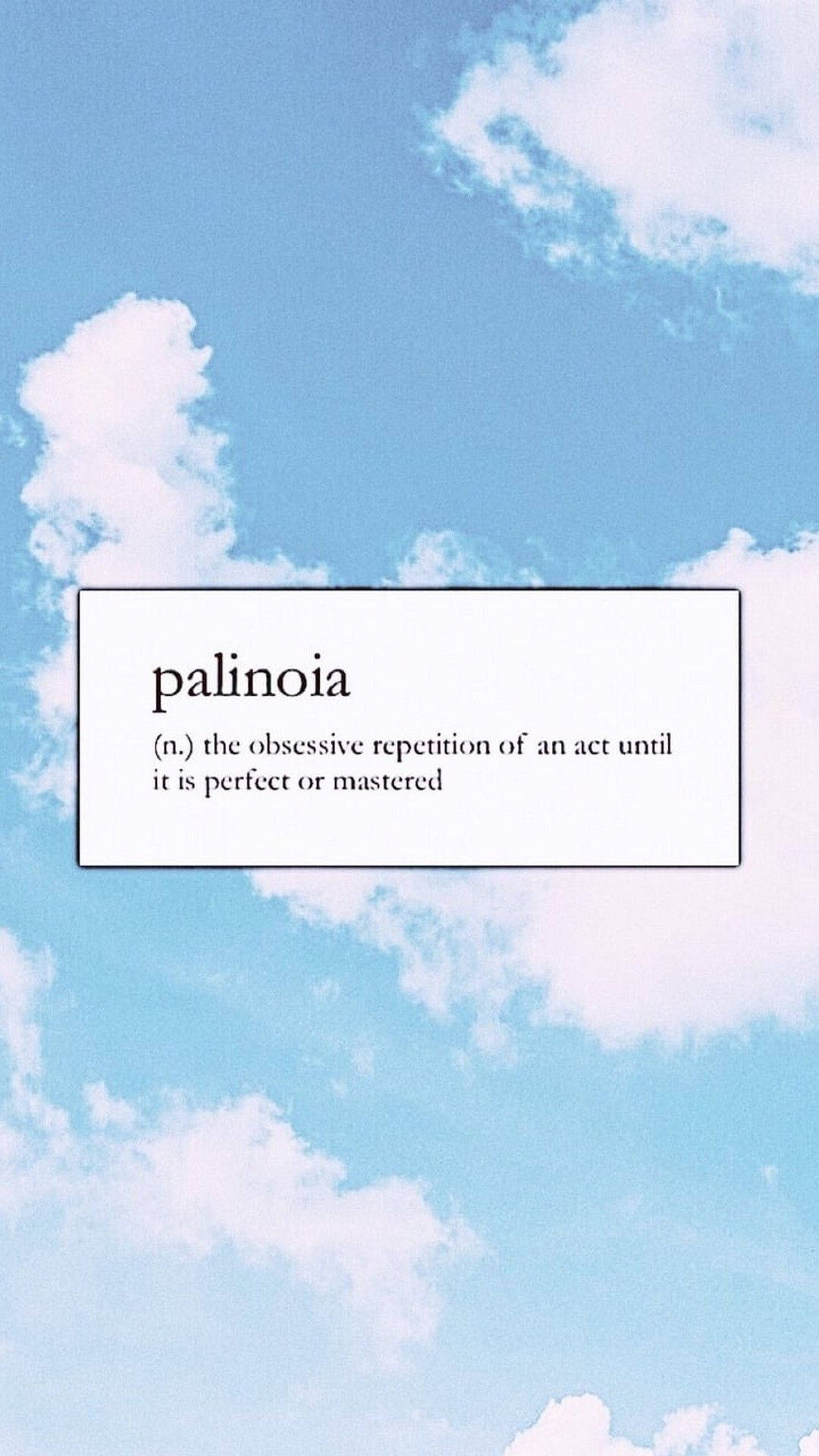 Word Palinoia 감성 아이폰 Xr 배경화면