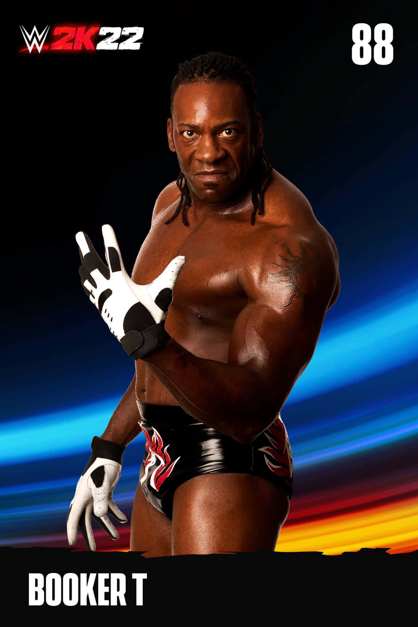 WWE 2022 포스터 속 부커 T 배경화면