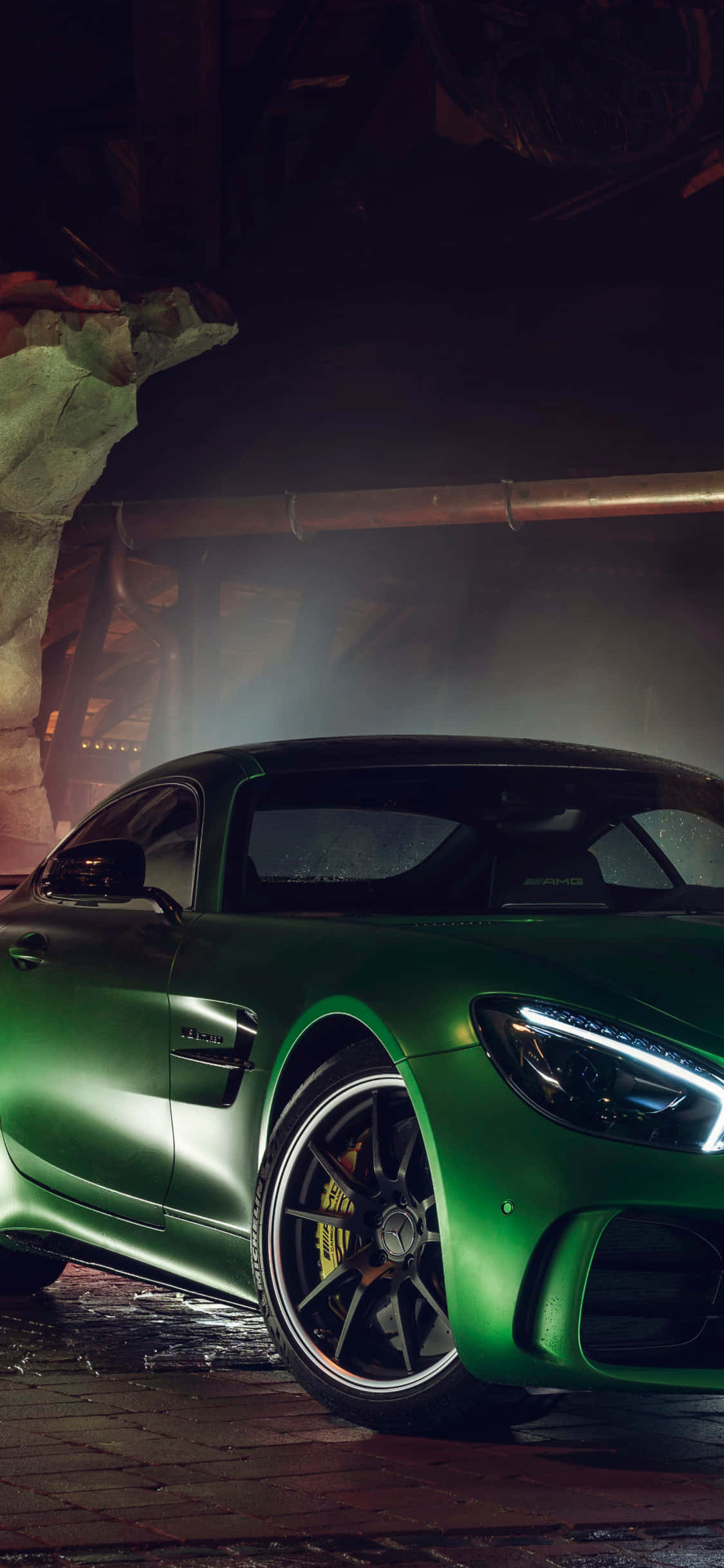 그린 아이폰 Xs 메르세데스 AMG 배경화면
