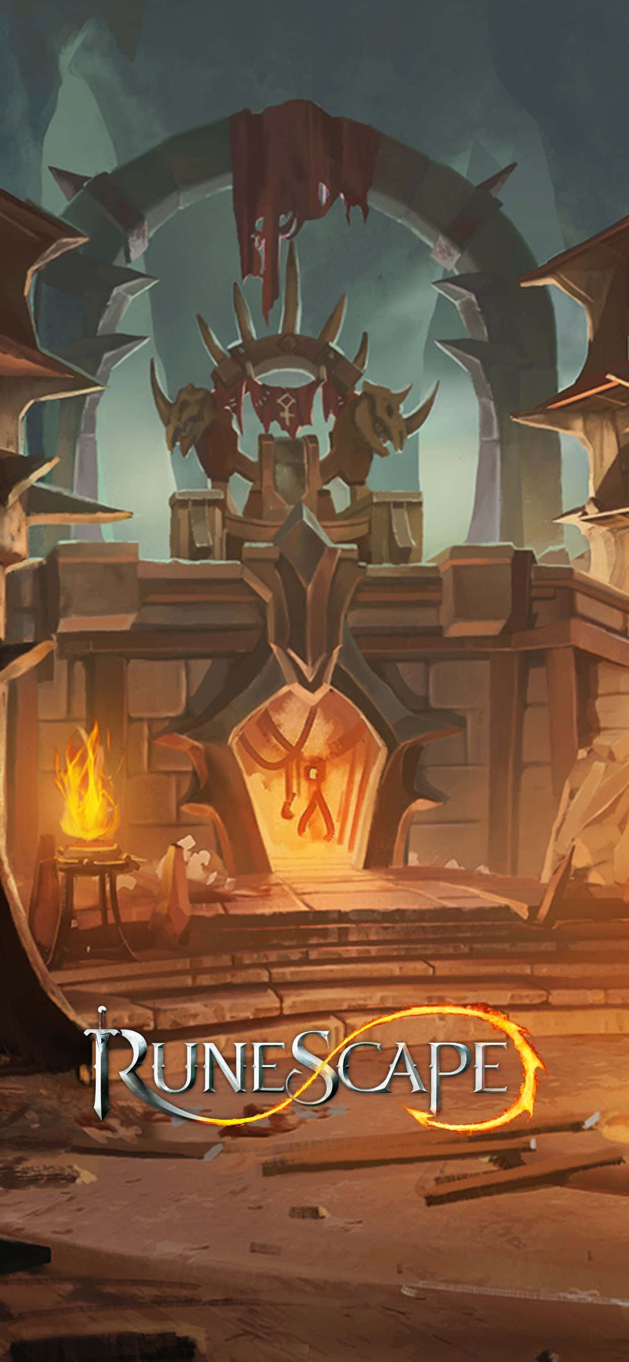 아이폰 Xs Max의 Runescape에서 기다리는 새로운 차원의 게임 짜릿함 배경화면