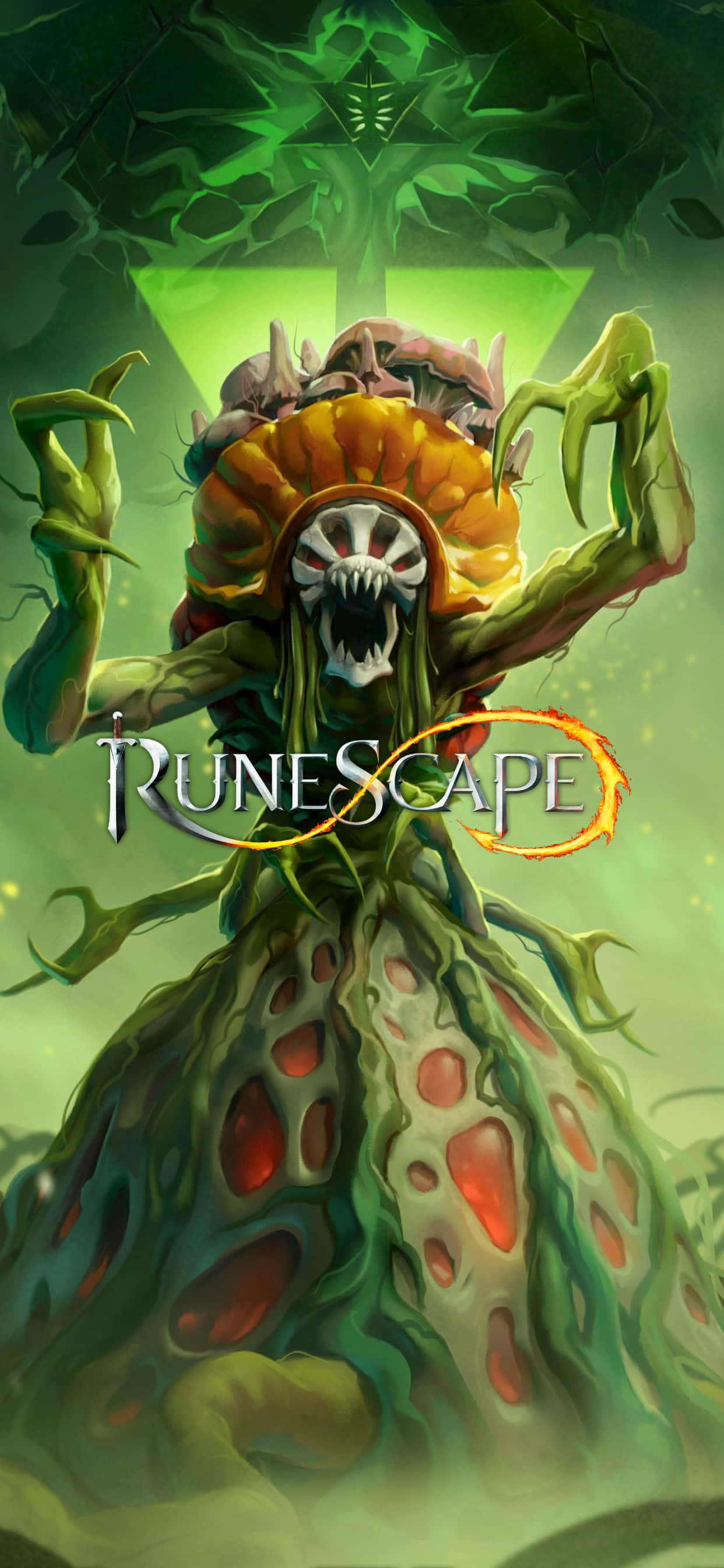 "모험에서 잠시 쉬고 싶다면? 아이폰 Xs Max에서 Runescape를 플레이하세요!" 배경화면