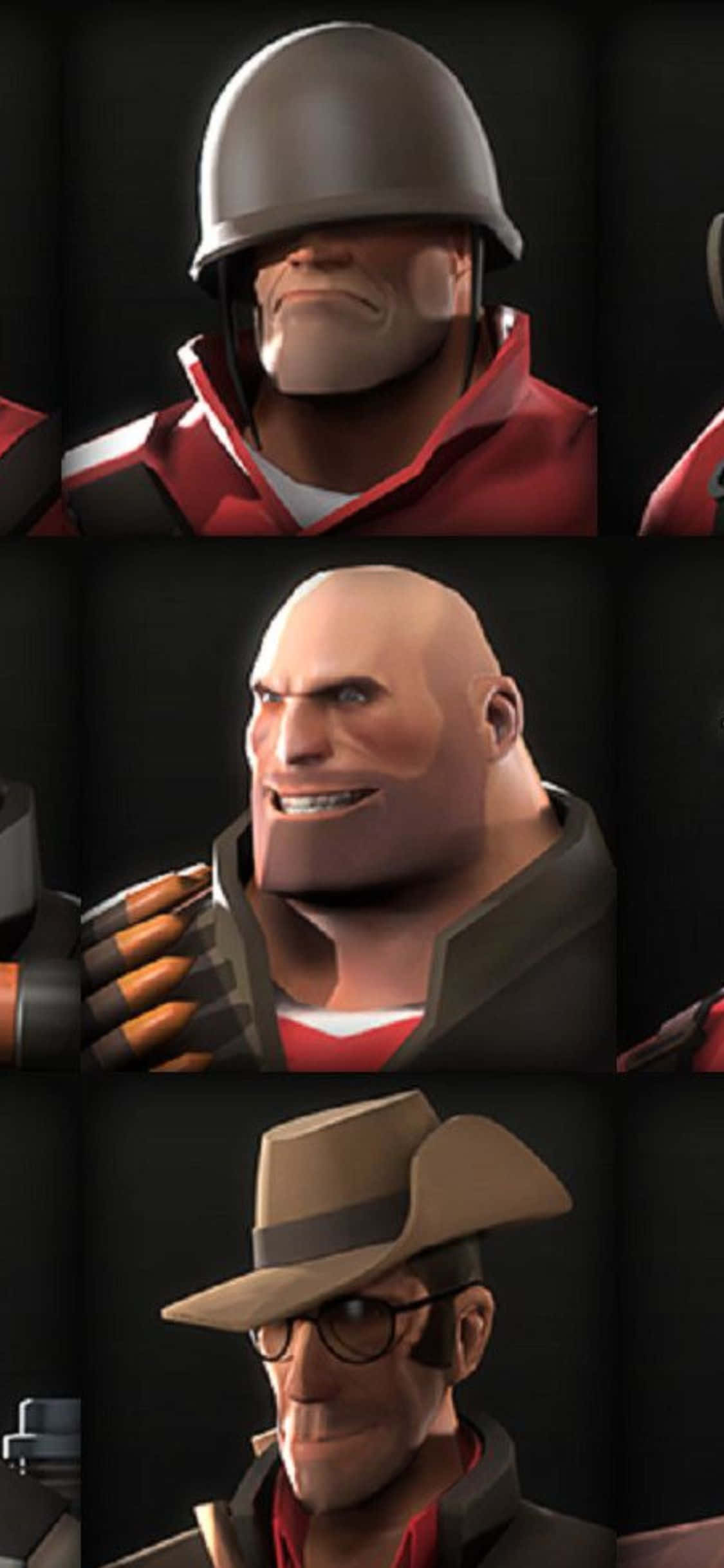 아이폰 Xs TF2 배경화면 솔져, 헤비, 스나이퍼 배경화면