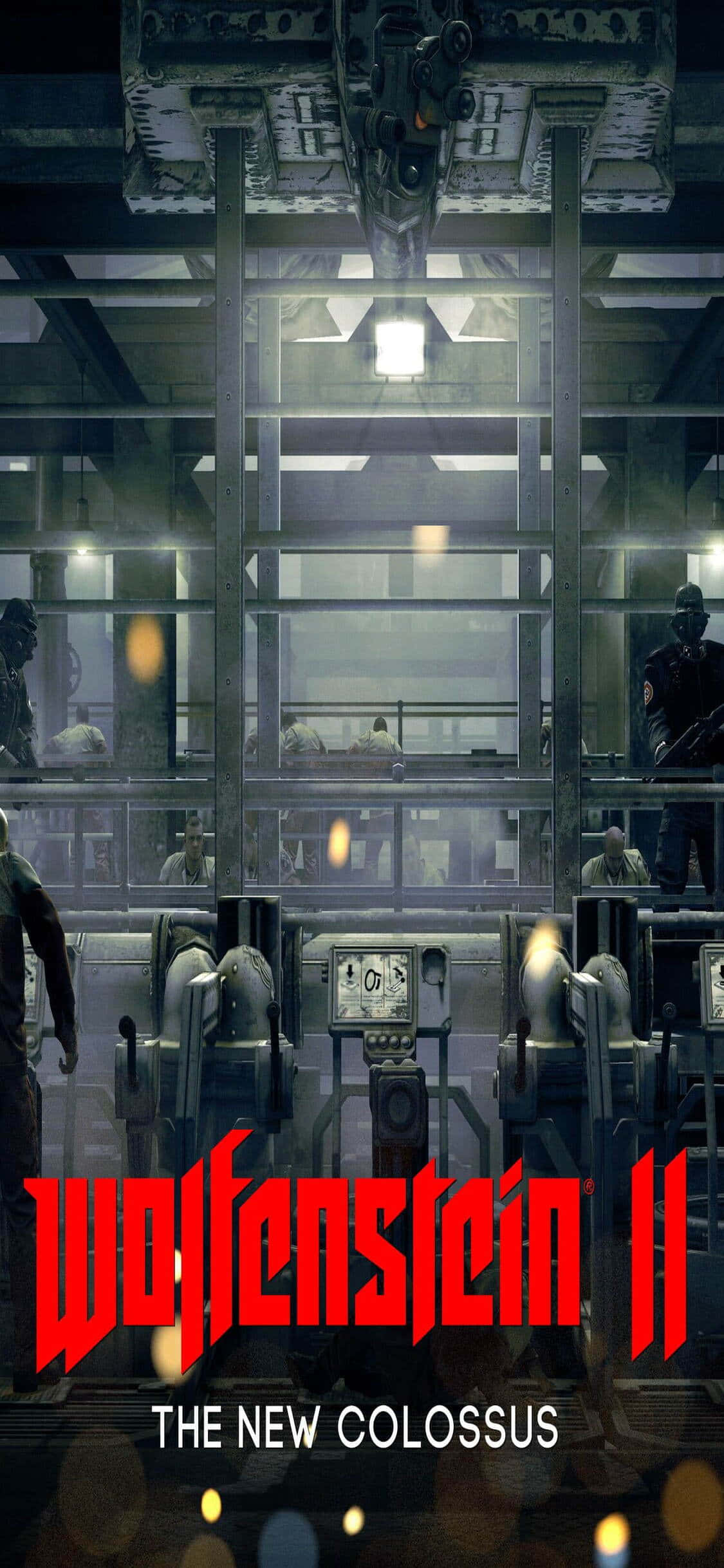 아이폰 Xs Wolfenstein II 창고 기지 배경화면