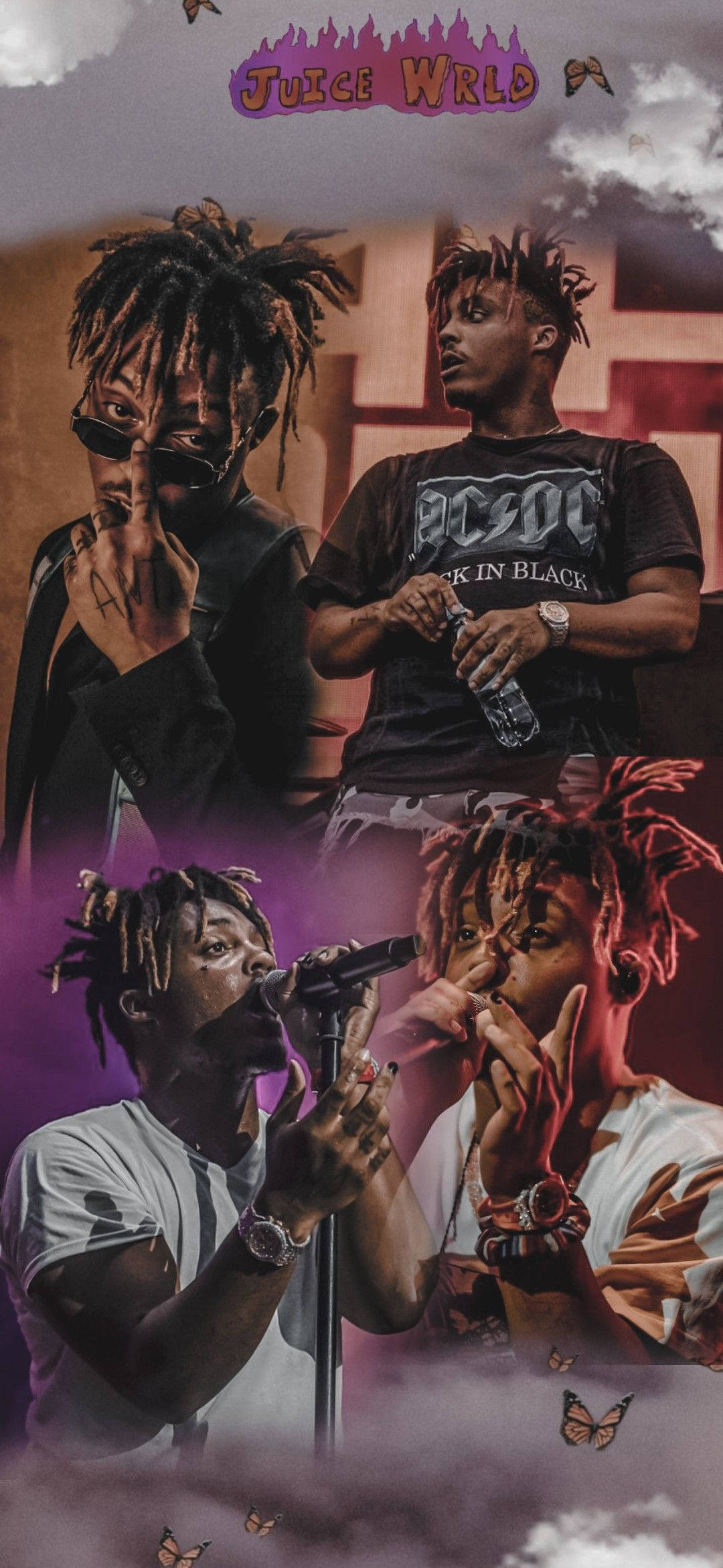 XXXTentacion Juice WRLD 콜라주 초상화 배경화면