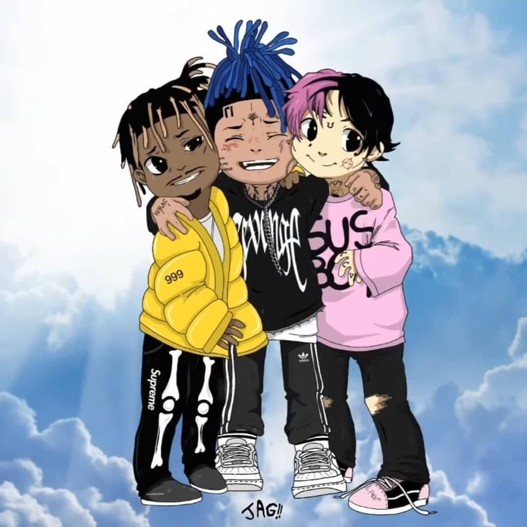 Xxxtentacion 애니메이션과 친구들 배경화면